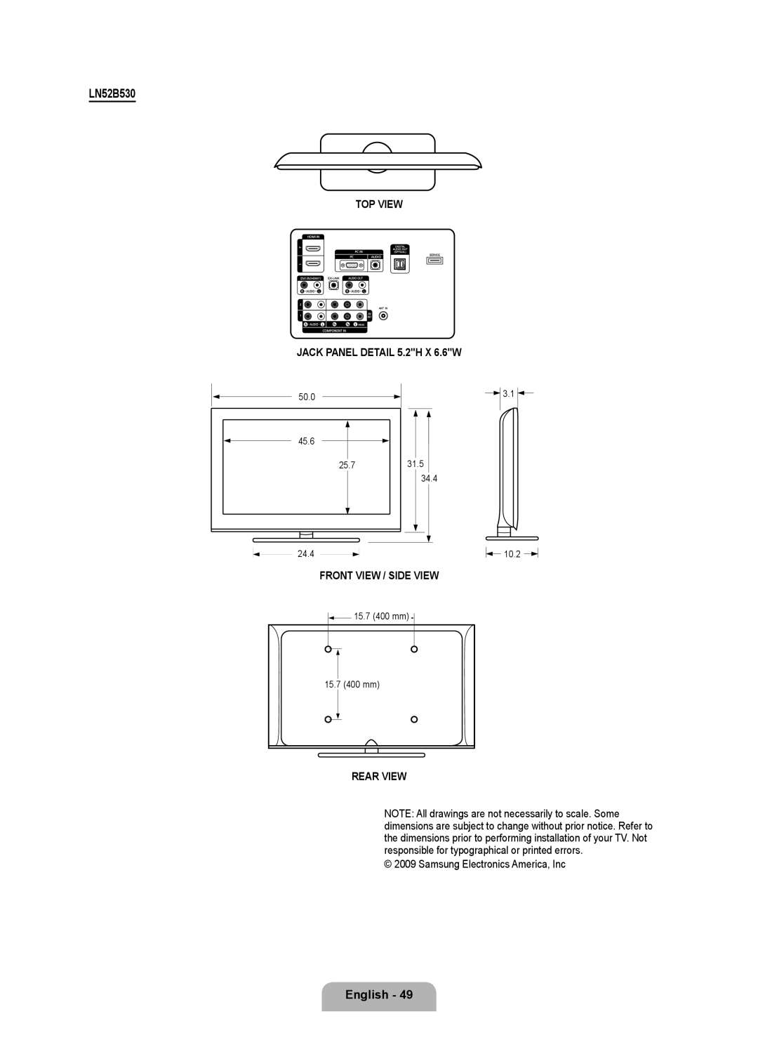 Samsung LN52B530, LN46B530, LN40B530, LN32B530, LN37B530 user manual 