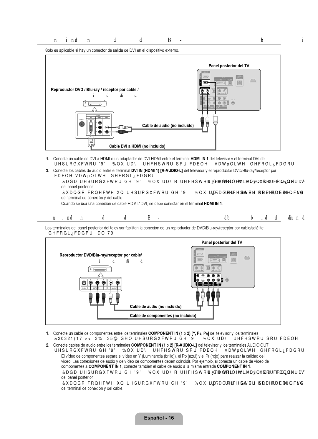 Samsung LN32B530, LN46B530, LN52B530, LN40B530, LN37B530 user manual Español 