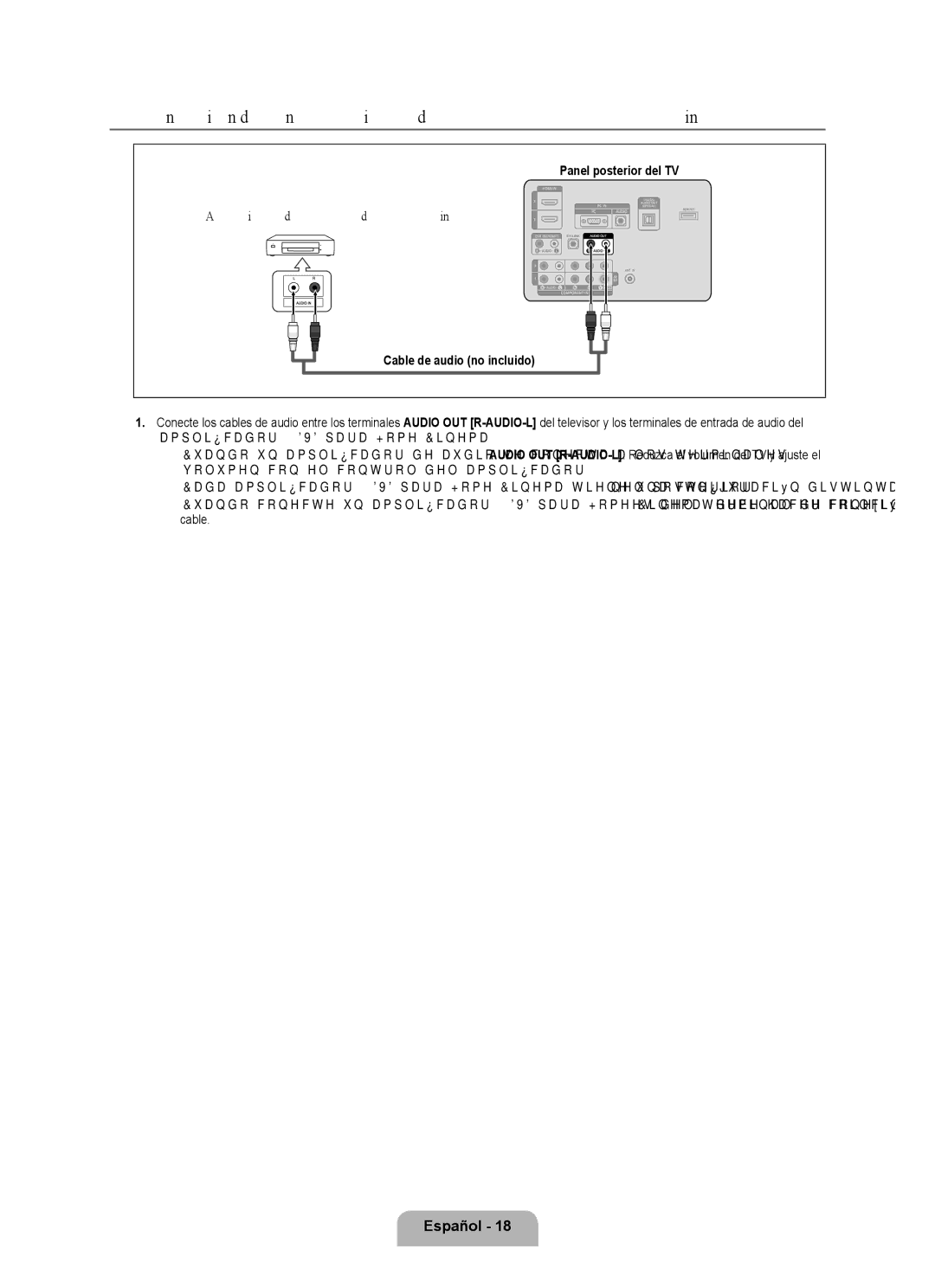 Samsung LN46B530, LN52B530, LN40B530, LN32B530, LN37B530 user manual Conexión de un amplificador/DVD para Home Cinema 