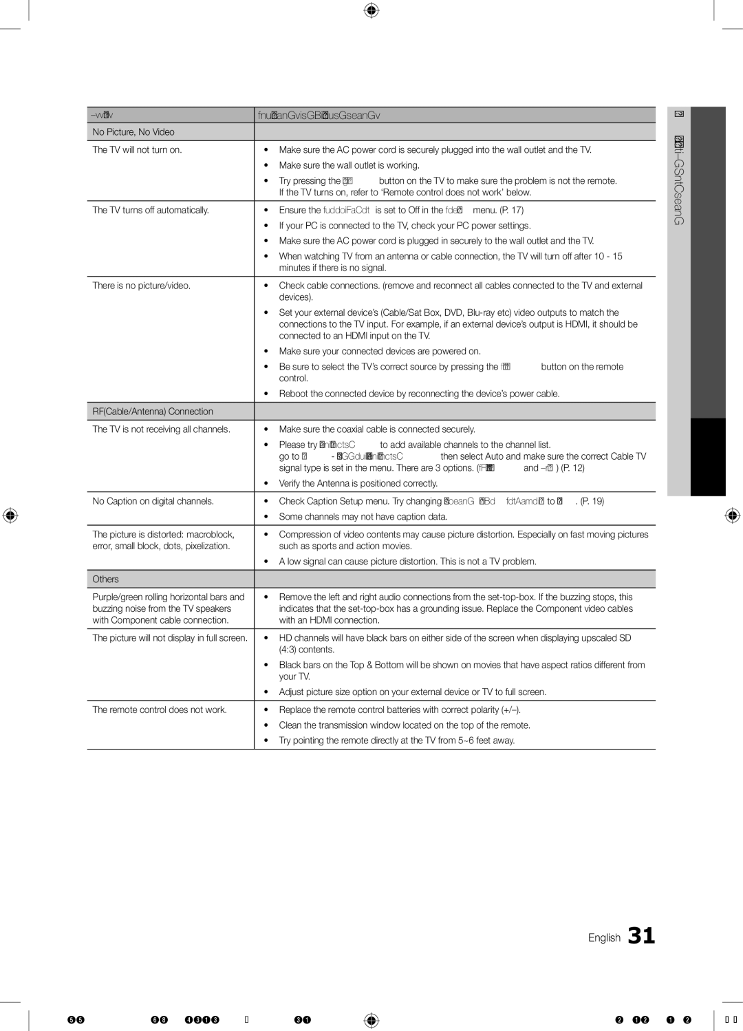 Samsung LN46E550 user manual Other Information English, With Component cable connection With an Hdmi connection 