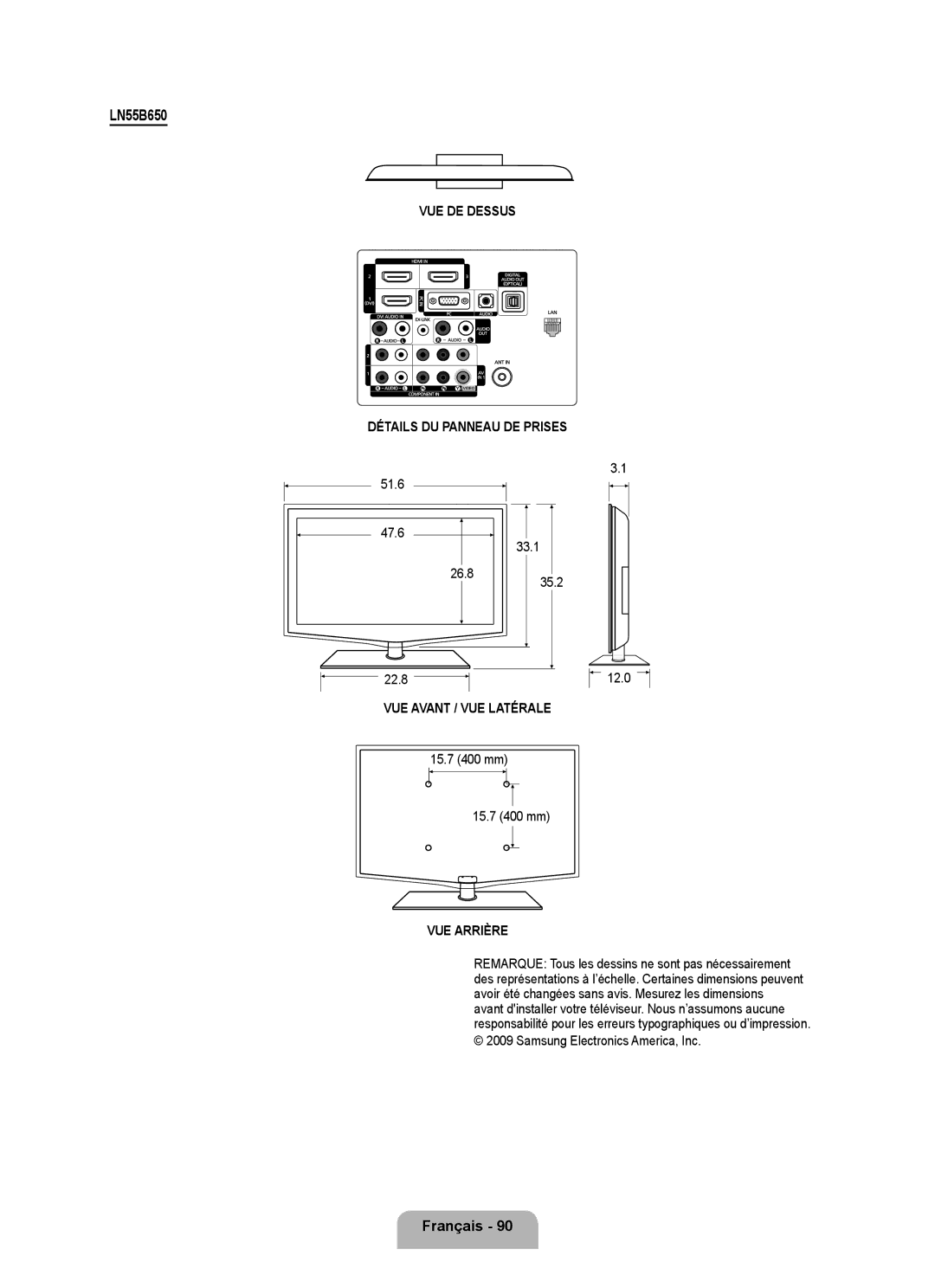 Samsung LN46B650, LN40B650 user manual LN55B650 