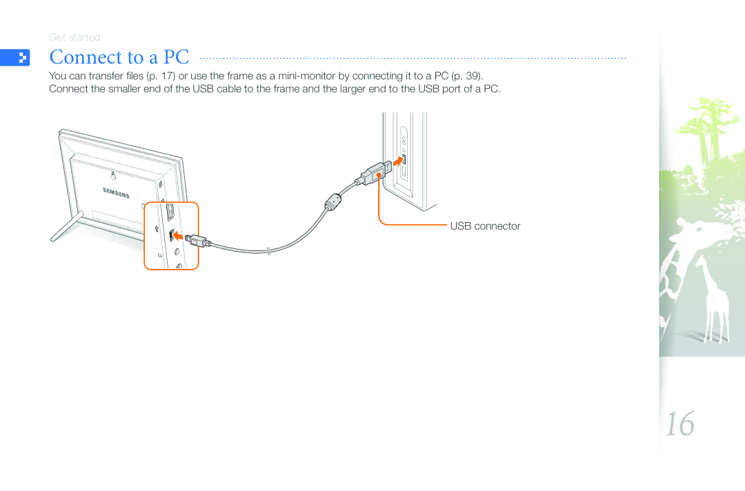 Samsung LP08WSLSB/ZA, LP10WSLSB/ZA, 1000W, 800W user manual Connect to a PC 