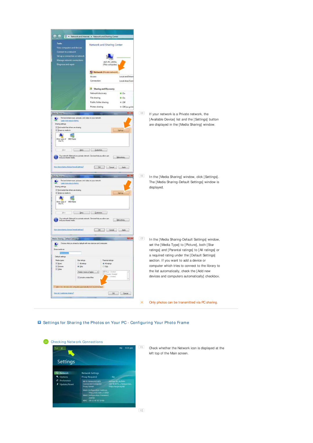 Samsung LP10CBQSBTZEN manual Checking Network Connections 