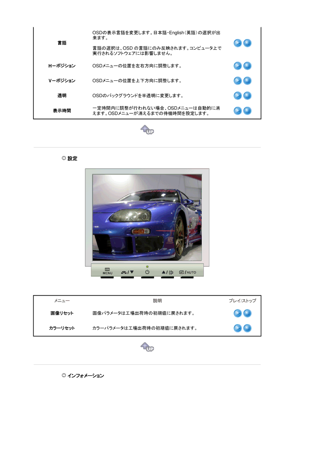 Samsung LS15GKMHN/XSJ manual インフォメーション, 表示時間 