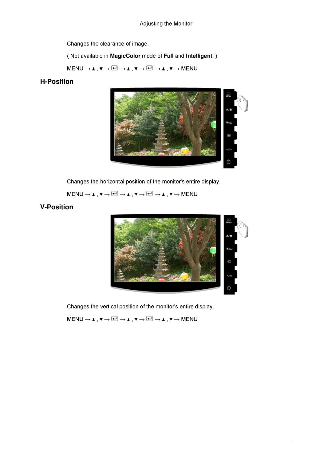 Samsung LS16CMYSFUXJ, LS17CMNSFMXV, LS16CMYSFMXV manual Position 