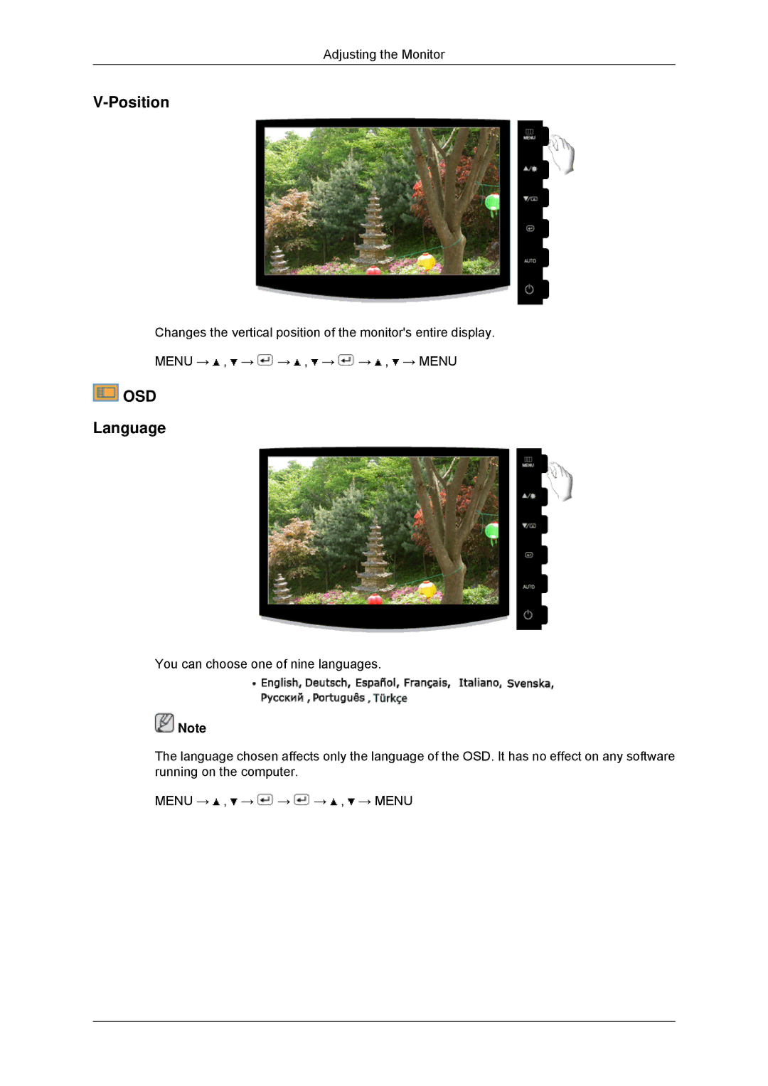 Samsung LS17CMNSFMXV, LS16CMYSFUXJ, LS16CMYSFMXV manual Osd 