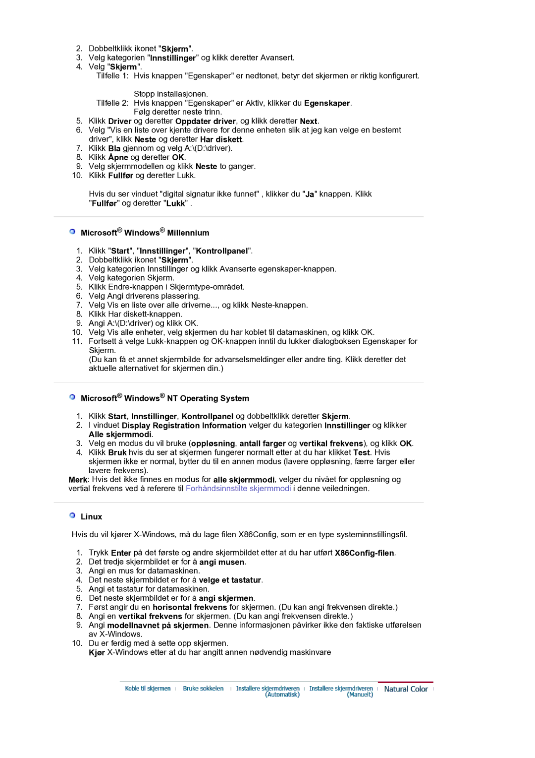 Samsung LS17BIDKSV/EDC manual Linux 