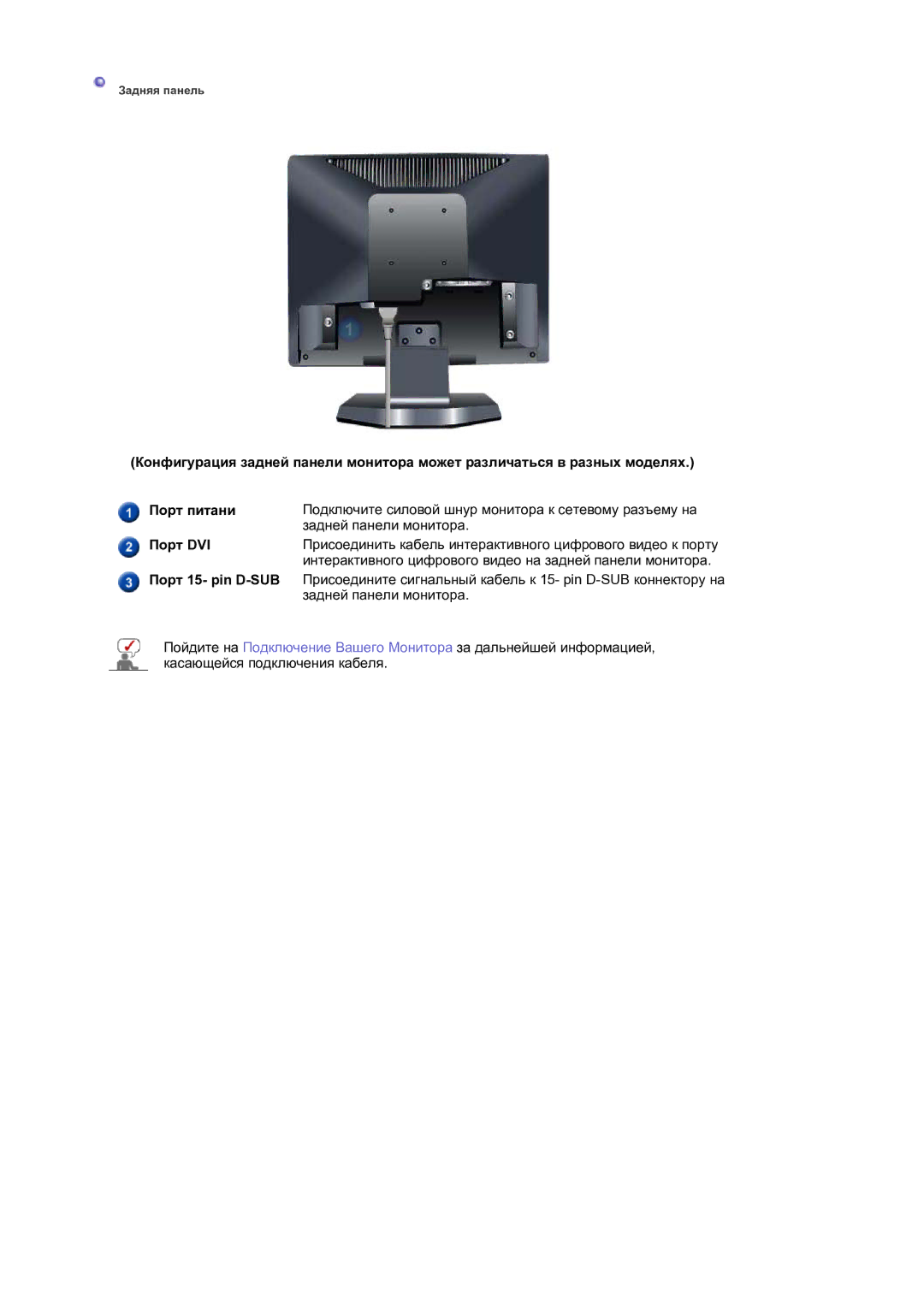 Samsung LS17BIDKSV/EDC manual Порт DVI 