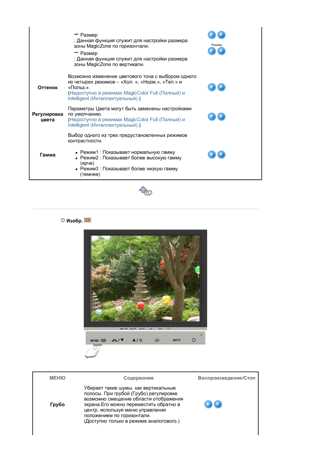 Samsung LS17BIDKSV/EDC manual Оттенок, Регулировка, Цвета, Гамма, Изобр 