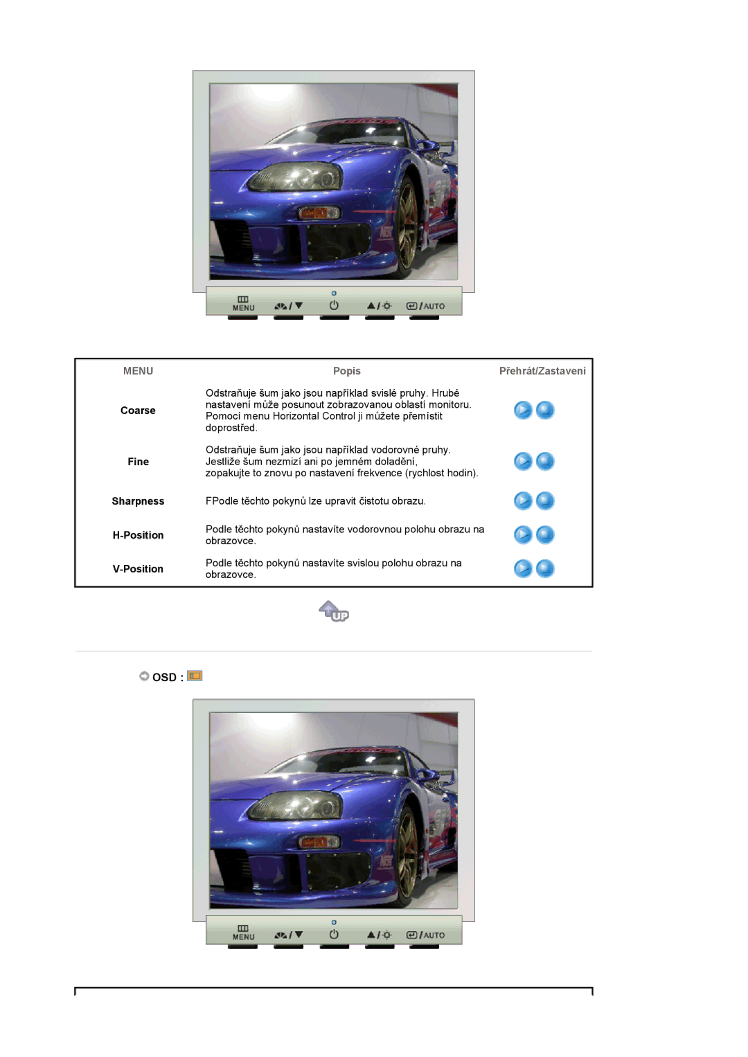 Samsung LS17GSEKS/EDC manual Osd, Coarse Fine Sharpness Position 