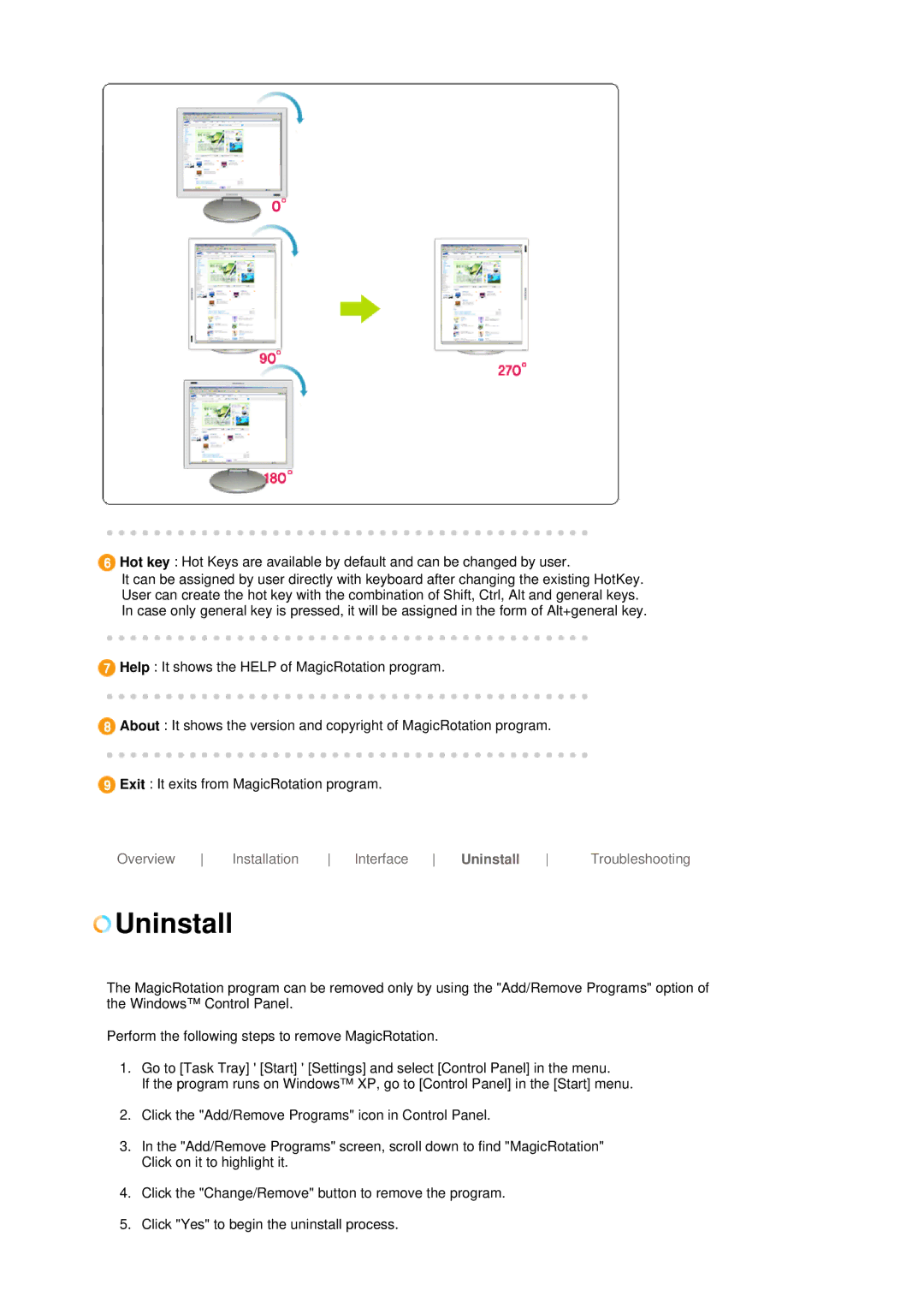 Samsung LS17HJBQHV/SAI, LS17HJBQHV/XSG, LS19HJBQHV/SAI manual Overview Installation Interface 