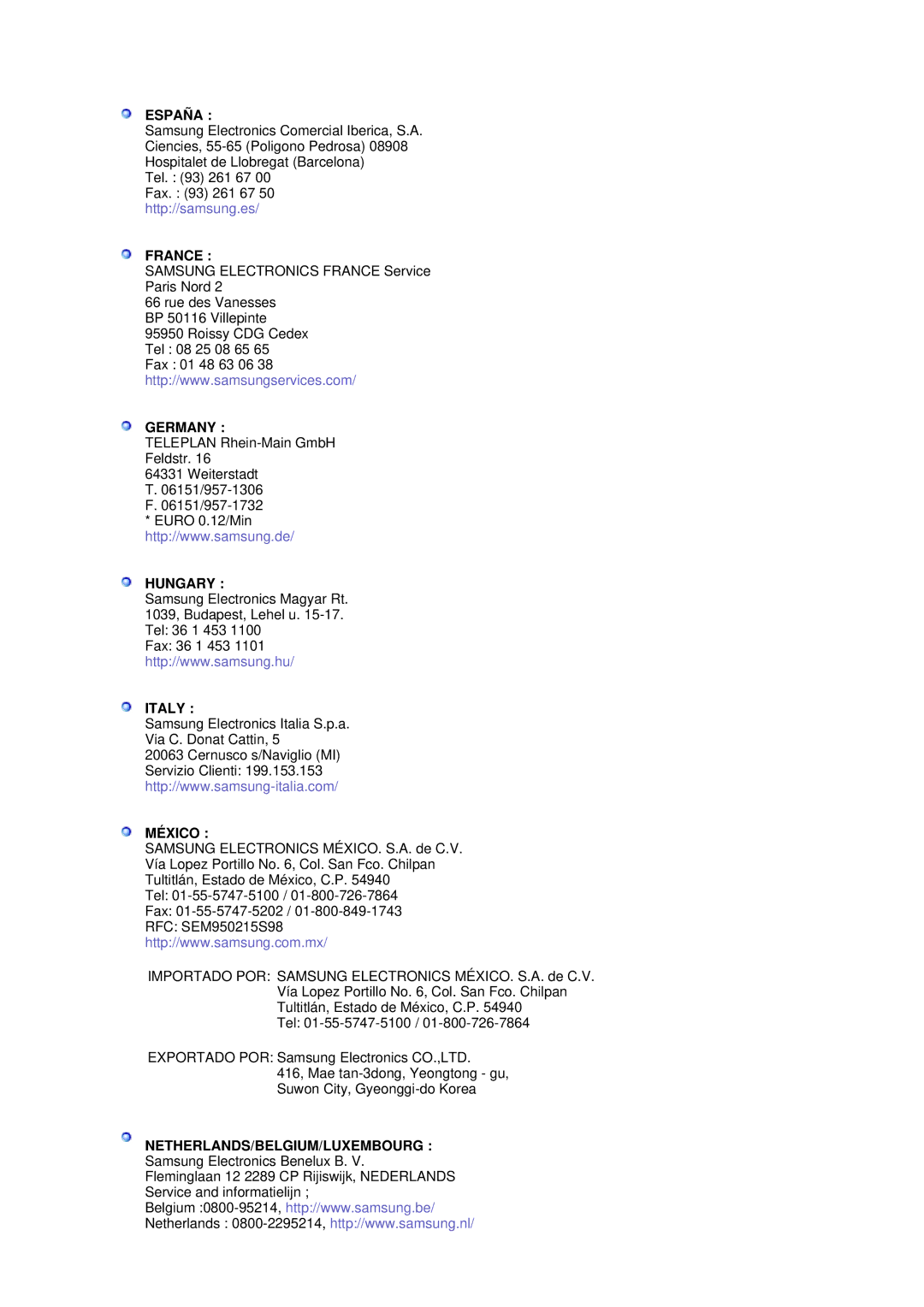 Samsung LS17HJBQHV/XSG, LS17HJBQHV/SAI, LS19HJBQHV/SAI manual Germany 