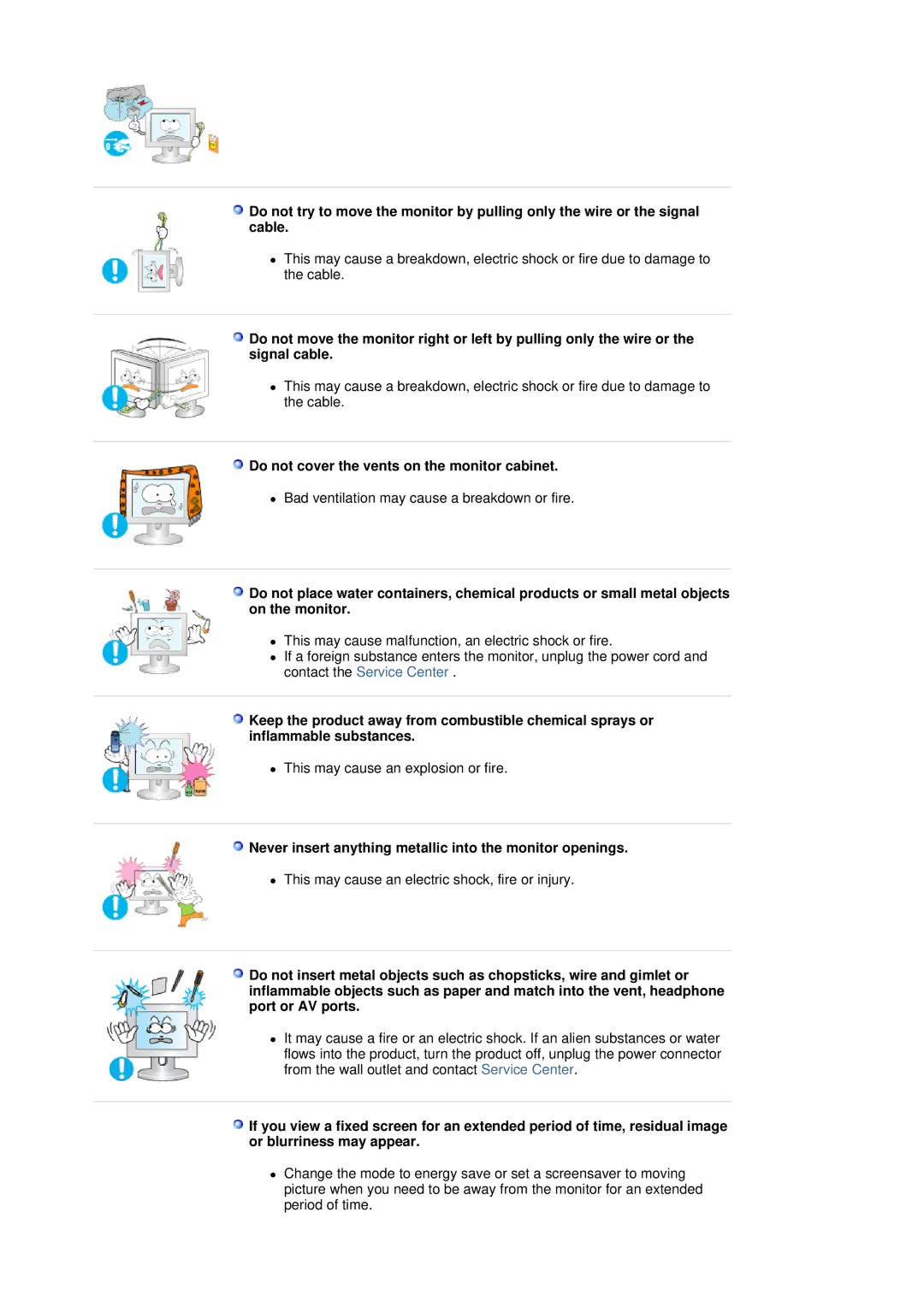 Samsung LS17HJBQHV/XSG, LS17HJBQHV/SAI, LS19HJBQHV/SAI manual Do not cover the vents on the monitor cabinet 