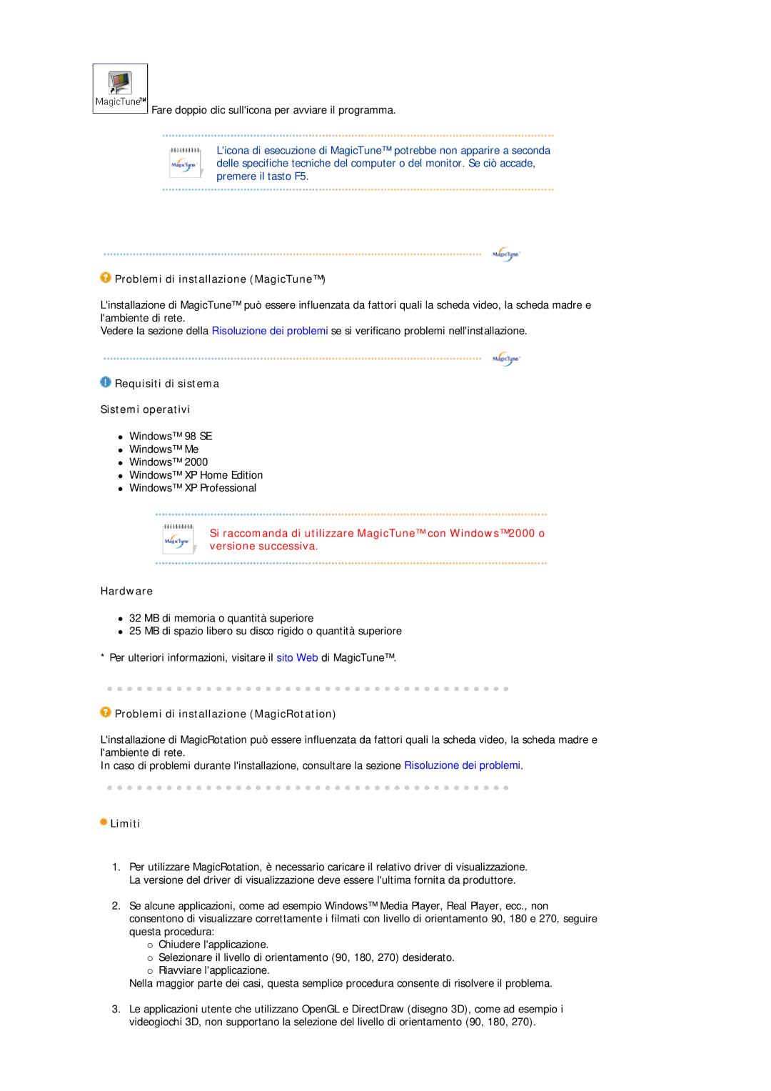 Samsung LS19HJDQHV/XSE, LS17HJDQHV/EDC, LS19HJDQHV/EDC manual Requisiti di sistema Sistemi operativi 