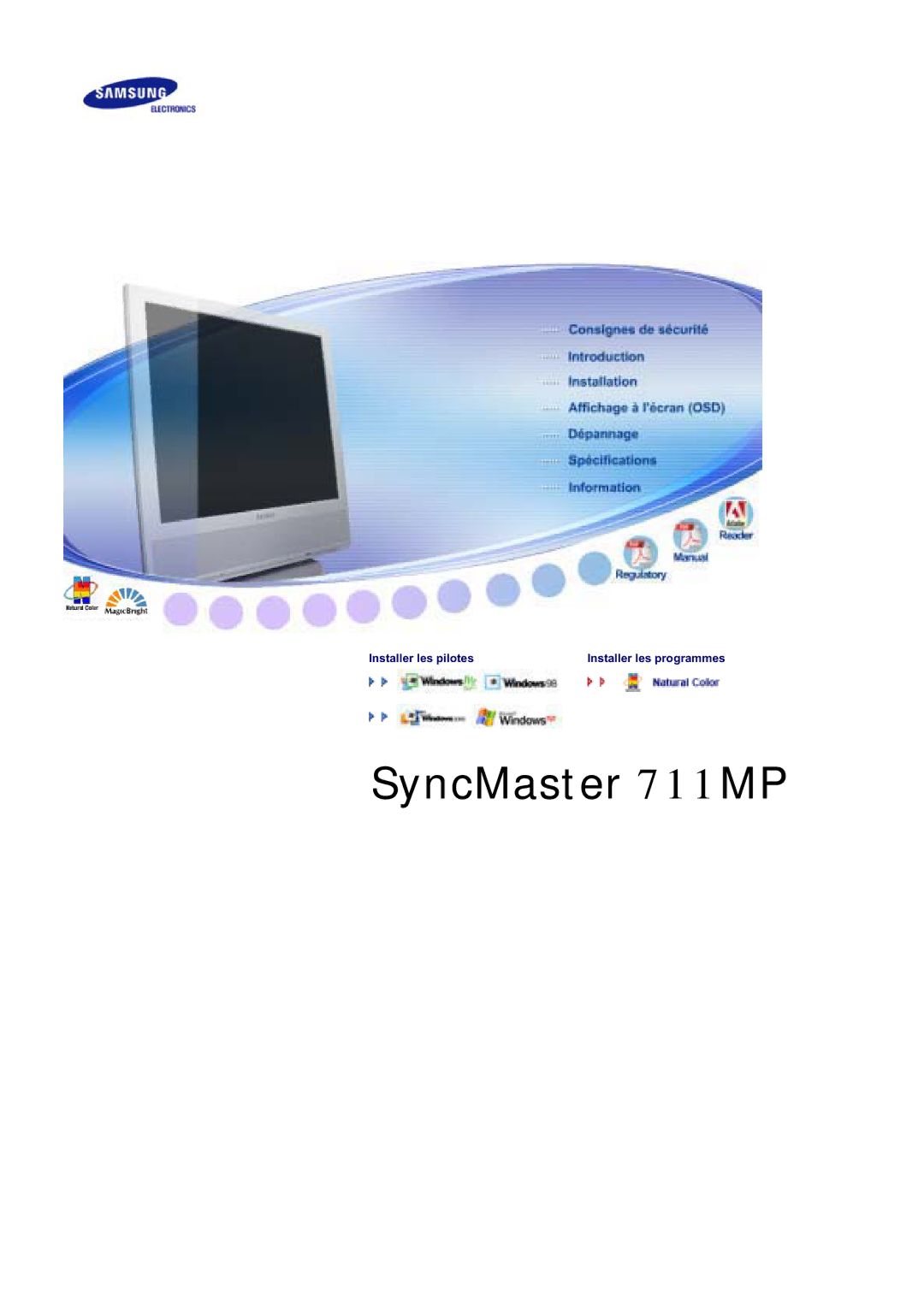 Samsung LS17MCASS/EDC manual SyncMaster 711MP 
