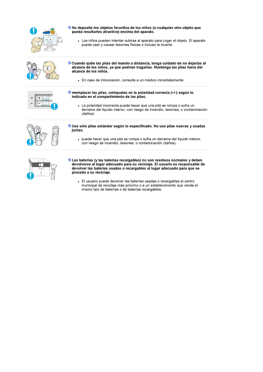 Samsung LS17MCASS/EDC manual En caso de intoxicación, consulte a un médico inmediatamente 