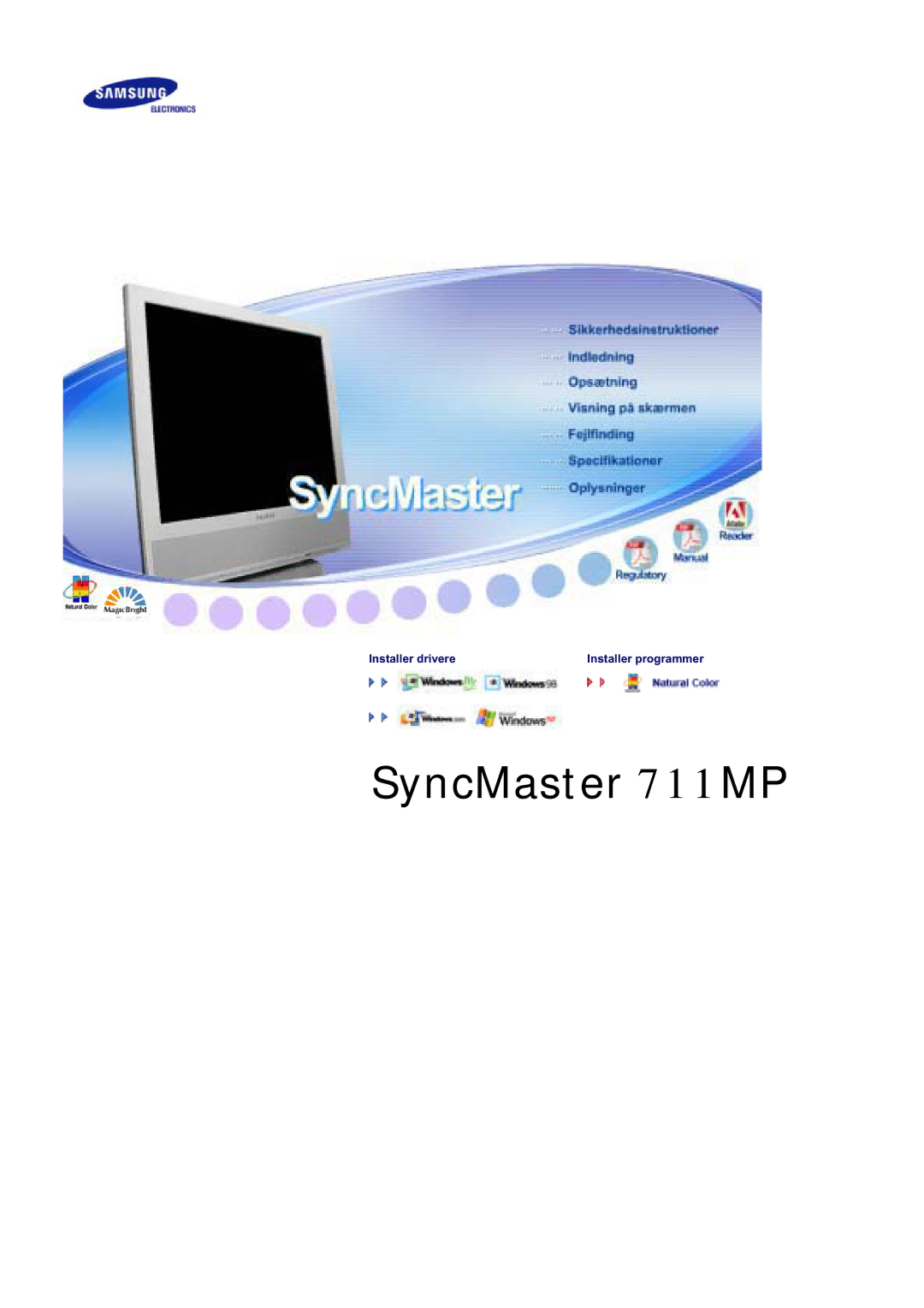 Samsung LS17MCASS/EDC manual SyncMaster 711MP 