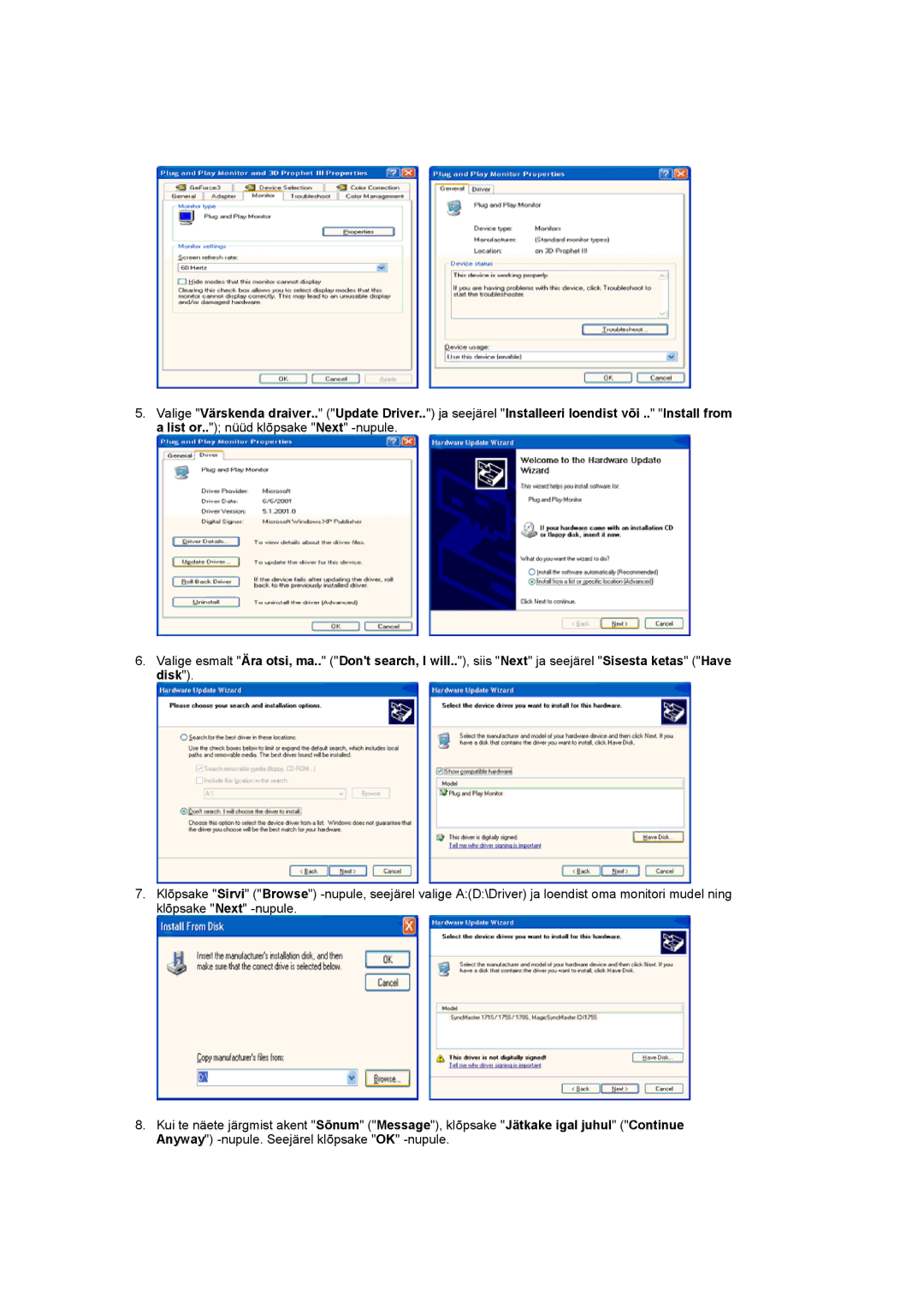 Samsung LS17MCASS/EDC manual 