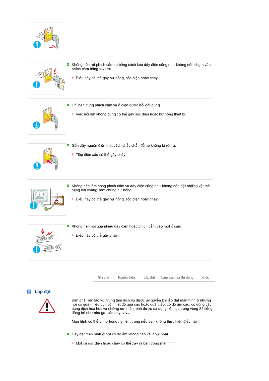 Samsung LS17MERSSQ/XSV manual Lắp đặt 