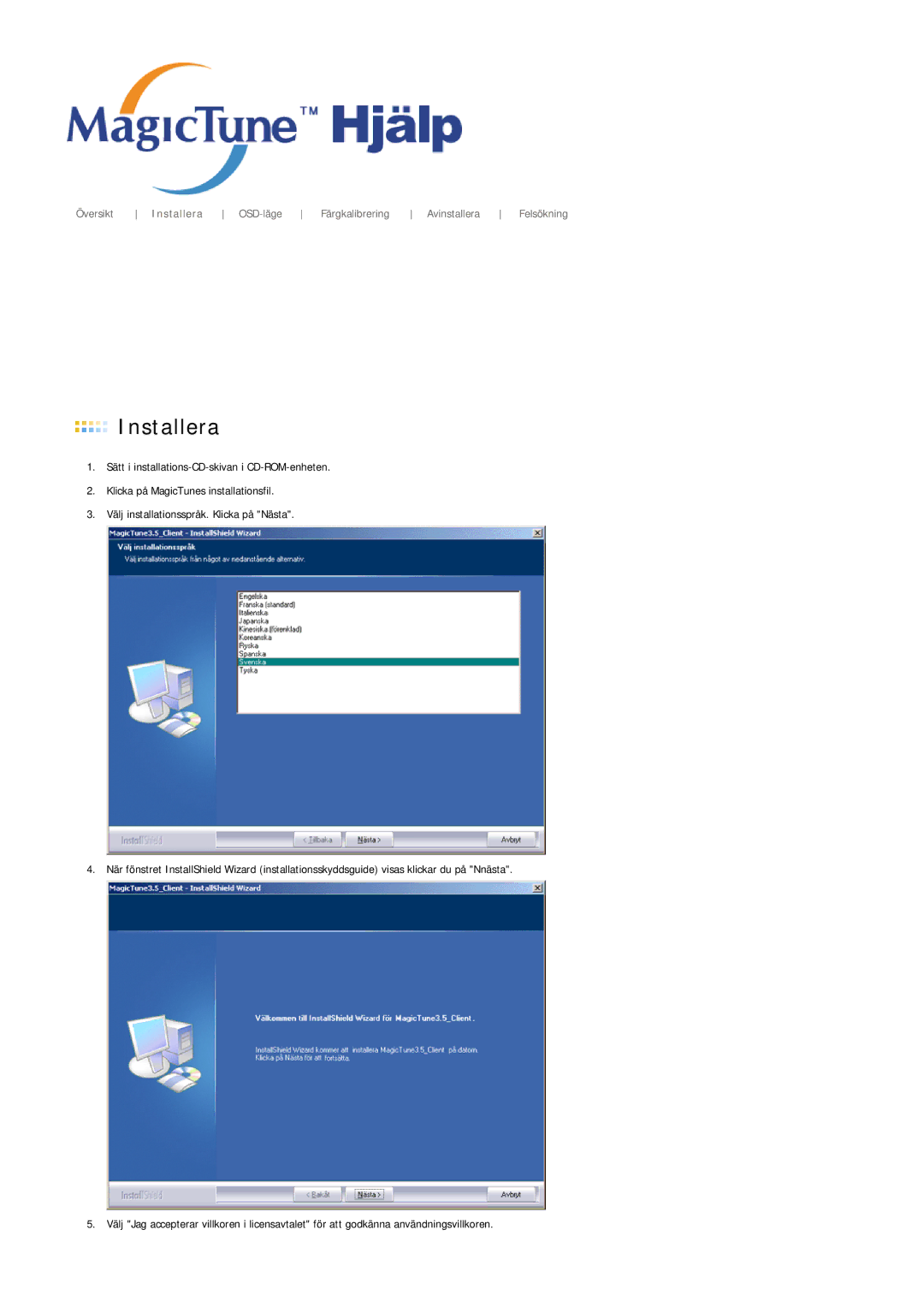 Samsung LS17MJCTB/EDC, MJ17CSKS/EDC, MJ17CSTS/EDC manual Installera 