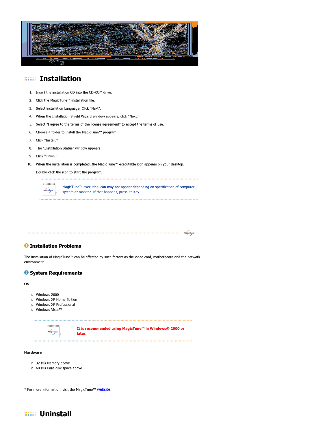 Samsung LS17MJLKS/EDC manual Installation 