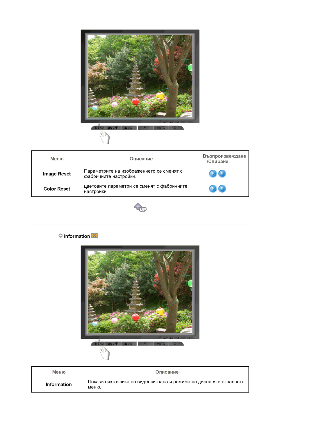 Samsung LS17MJLKS/EDC manual Меню Описание Information 