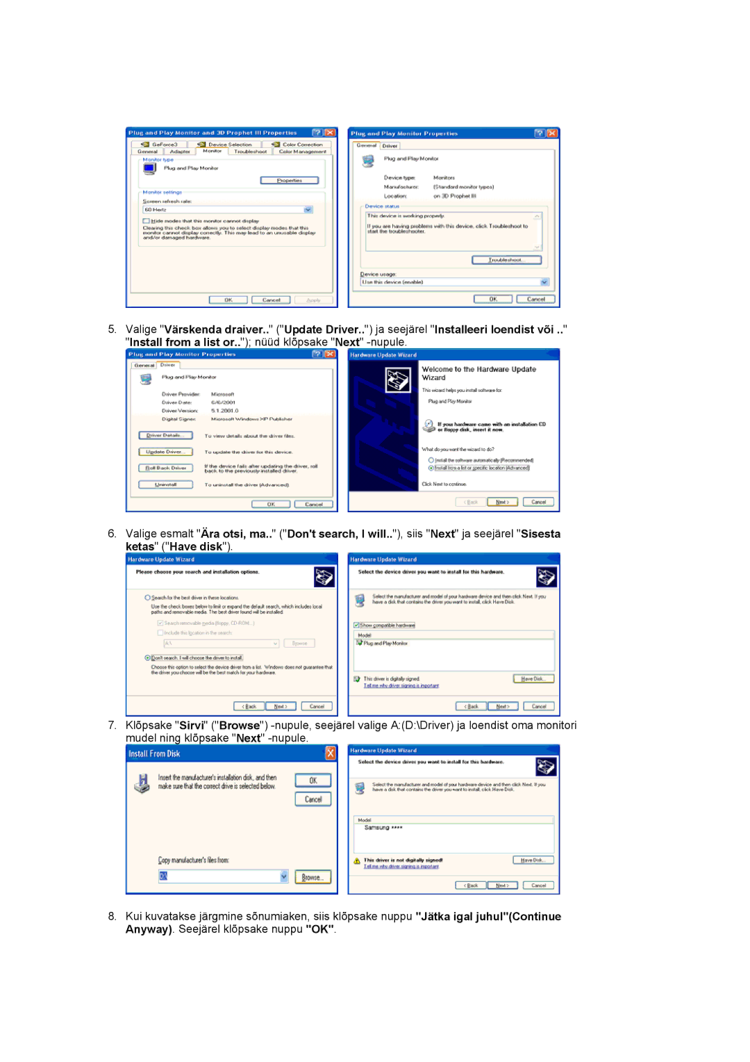 Samsung LS17MJLKS/EDC manual 