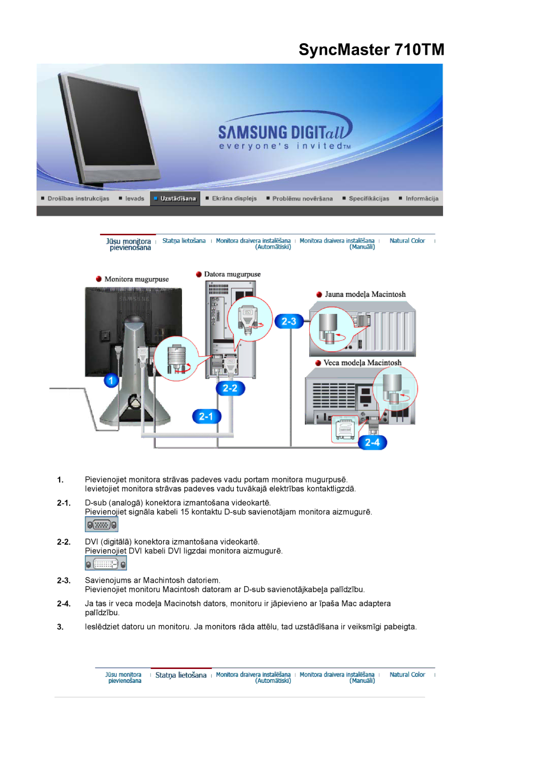 Samsung LS17MJSKS/EDC, LS17MJSKSZ/EDC manual SyncMaster 710TM 