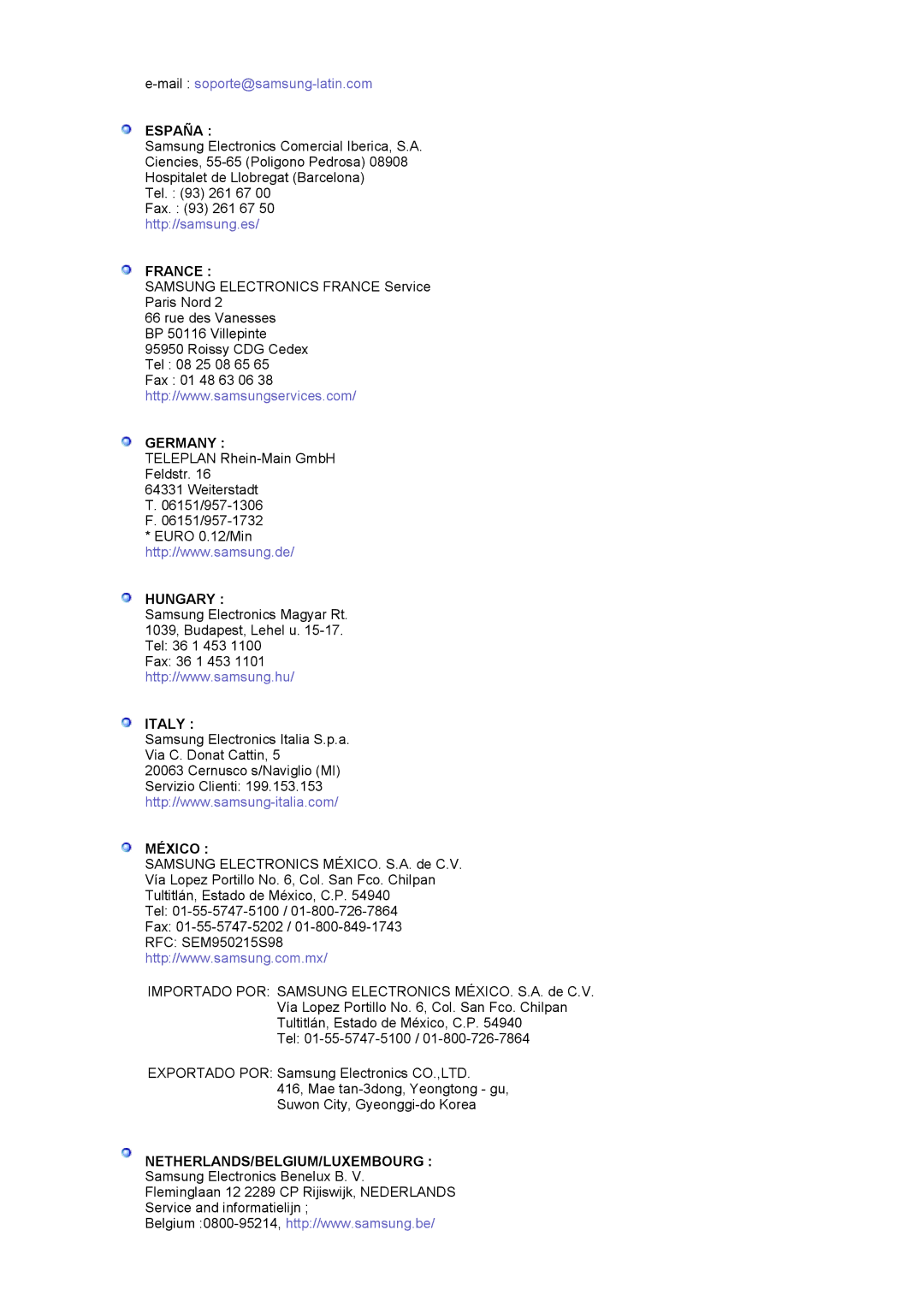 Samsung LS17MJSKSZ/EDC, LS17MJSKS/EDC manual Germany 