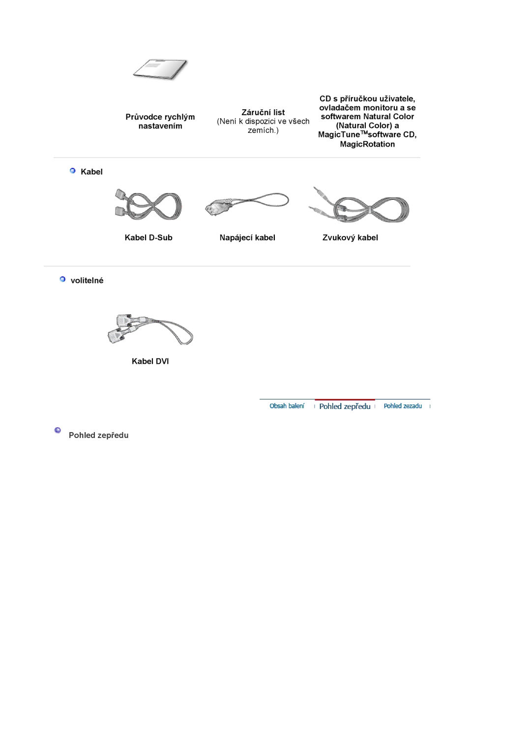 Samsung LS17MJSKSZ/EDC, LS17MJSTSE/EDC, LS19MJSTS7/EDC manual Pohled zepĜedu 