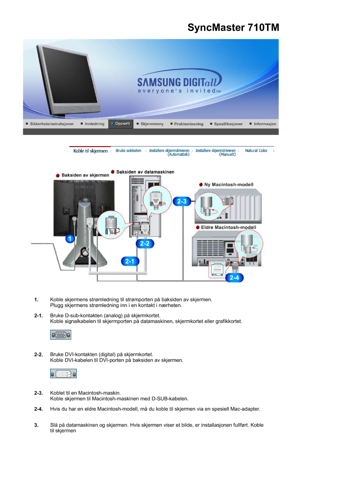 Samsung LS19MJSTSQ/EDC, LS17MJSTSE/EDC, LS19MJSTS7/EDC, MJ19MSTSQ/EDC, MJ17MSTSQ/EDC, LS19MJSTSH/EDC manual SyncMaster 710TM 