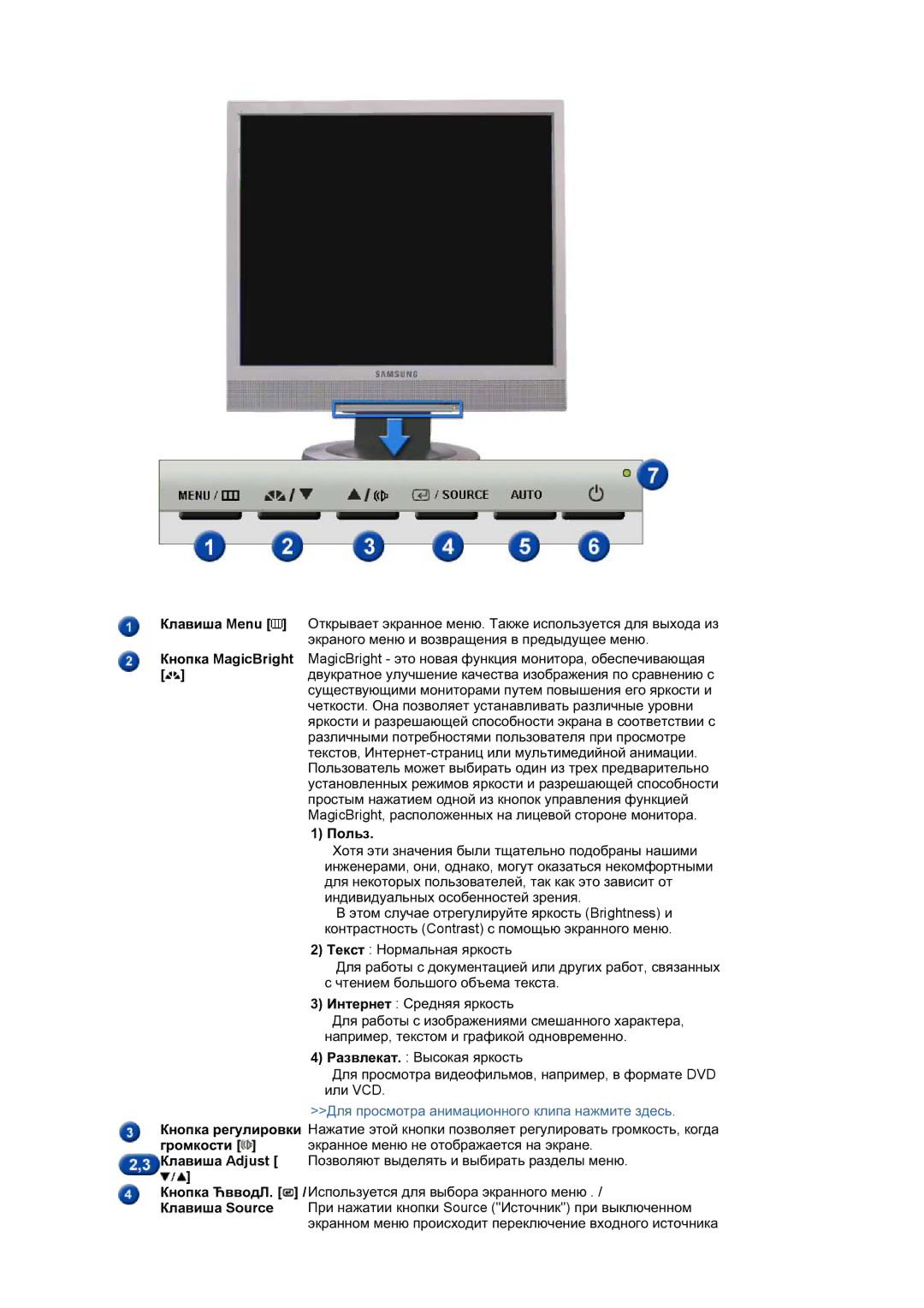 Samsung LS17MJSTSV/EDC, LS17MJSTSE/EDC, LS19MJSTS7/EDC manual ɞɜɭɤɪɚɬɧɨɟ ɭɥɭɱɲɟɧɢɟ ɤɚɱɟɫɬɜɚ ɢɡɨɛɪɚɠɟɧɢɹ ɩɨ ɫɪɚɜɧɟɧɢɸ ɫ, Ɉɨɥɶɡ 