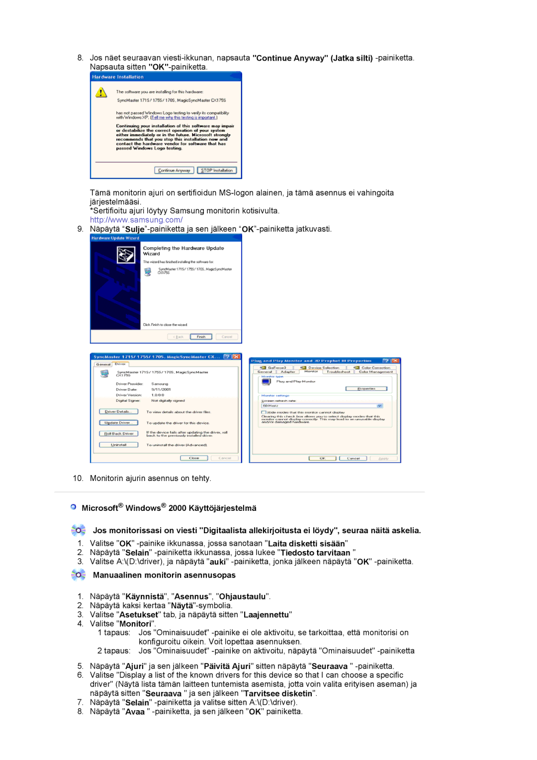 Samsung LS17MJVKS/EDC manual 