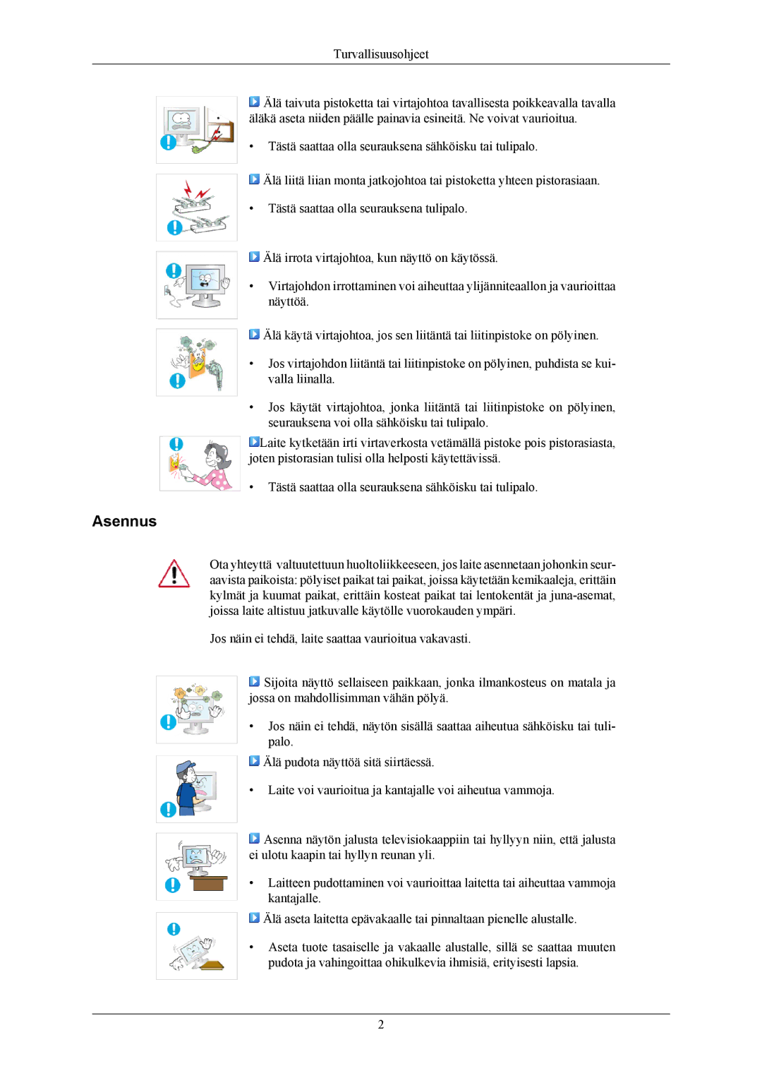 Samsung LS19MYBEBQ/EDC, LS17MYBESQ/EDC, LS19MYBESCA/EN, LS19MYBESQ/EDC, LS19MYBEBCA/EN, LS17MYBEBQ/EDC manual Asennus 