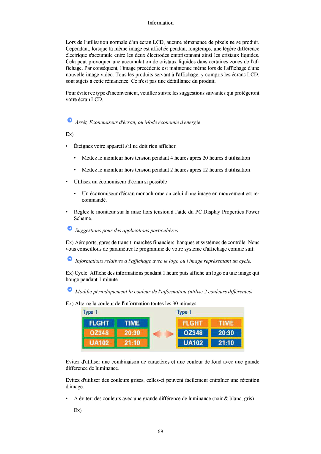 Samsung LS17MYBEBQ/EDC, LS17MYBESQ/EDC, LS19MYBESCA/EN, LS19MYBESQ/EDC Arrêt, Economiseur décran, ou Mode économie dénergie 