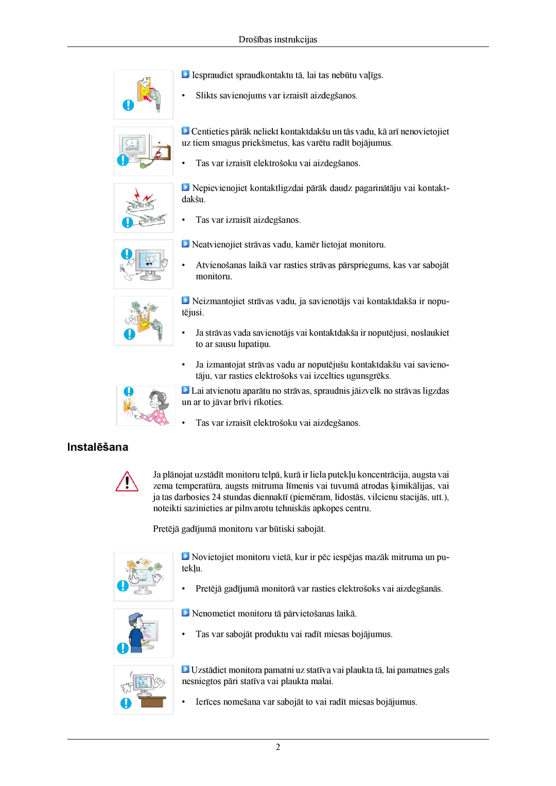 Samsung LS19MYBEBCA/EN, LS17MYBESQ/EDC, LS19MYBESQ/EDC, LS19MYBEBQ/EDC manual Instalēšana 