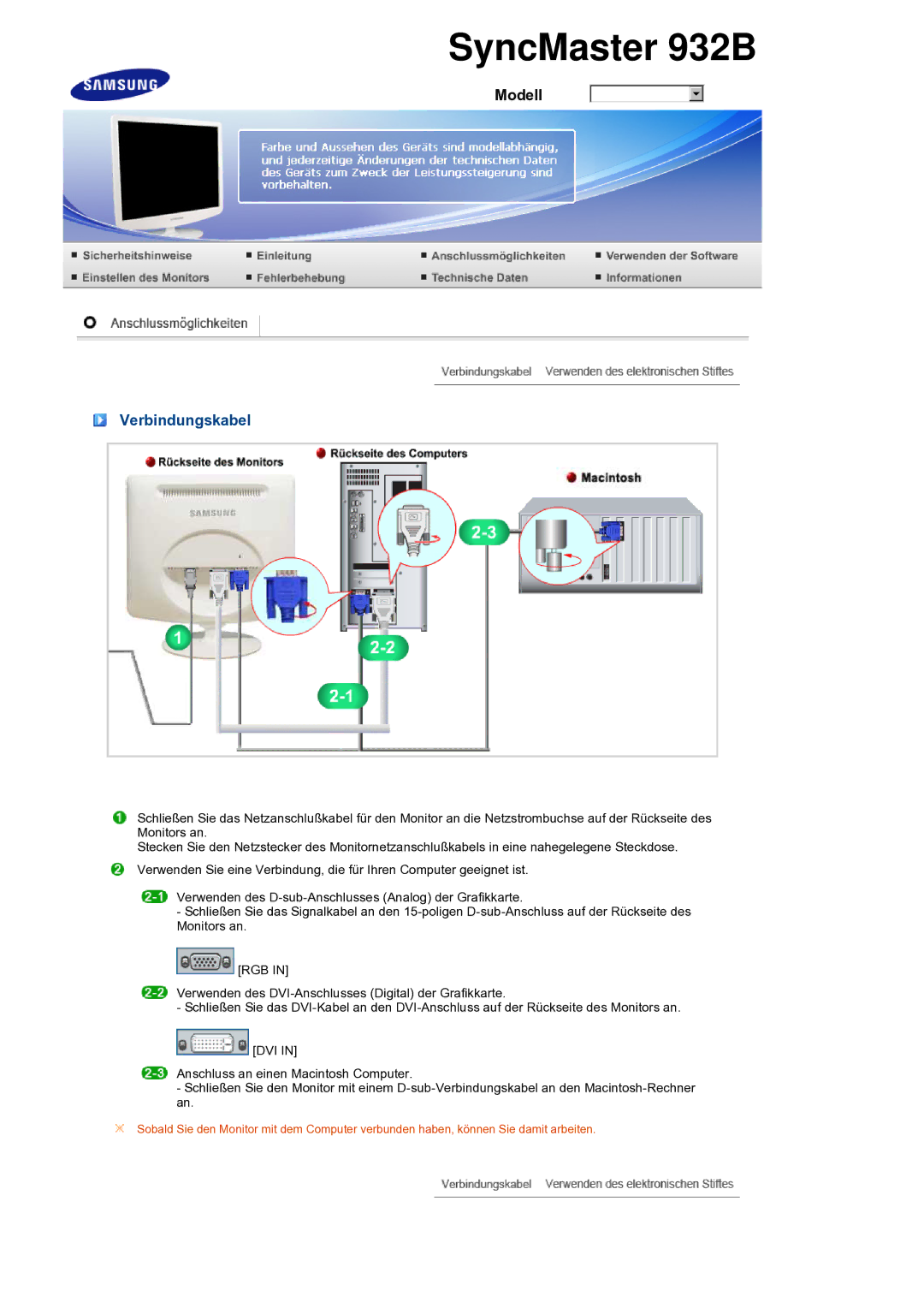 Samsung LS19PEBSWV/EDC, LS17PEASB/EDC, LS19PEBSBV/EDC, LS19PEBSBE/EDC manual SyncMaster 932B 