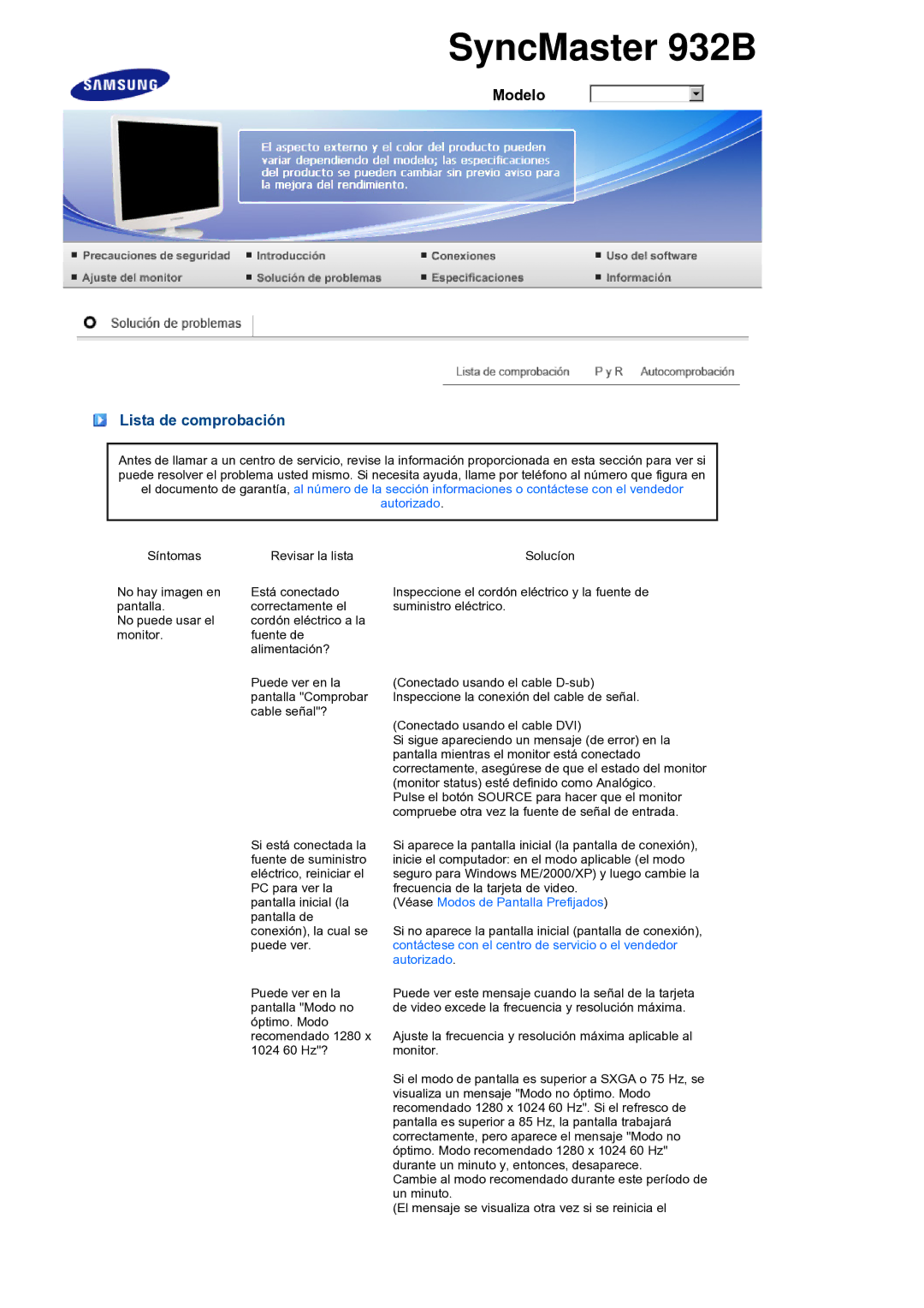 Samsung LS17PEASB/EDC, LS19PEBSBV/EDC, LS19PEBSBE/EDC, LS19PEBSWV/EDC manual SyncMaster 932B 