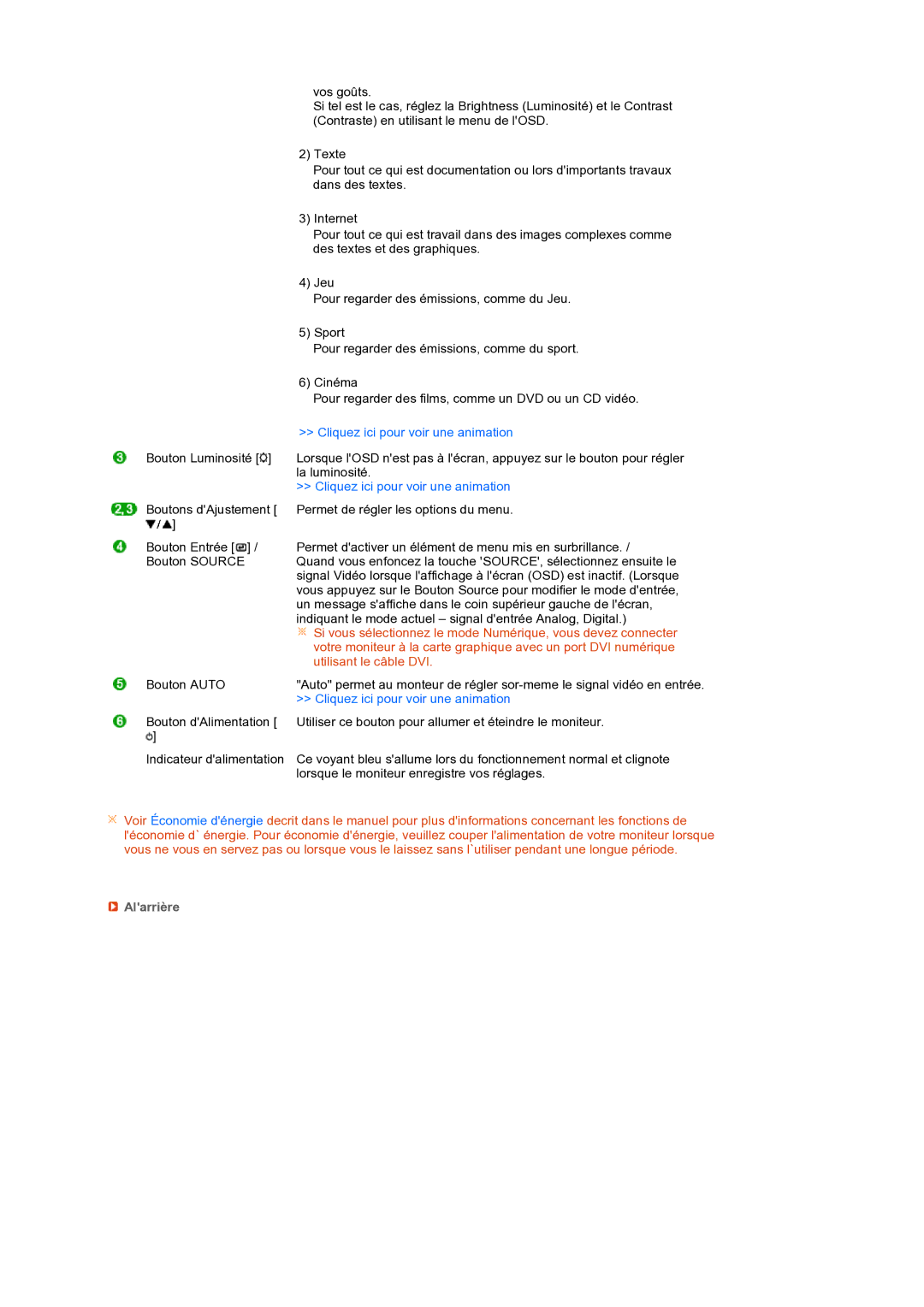 Samsung LS19PEBSWV/EDC, LS17PEASW/EDC, LS17PEASB/EDC manual Si vous sélectionnez le mode Numérique, vous devez connecter 