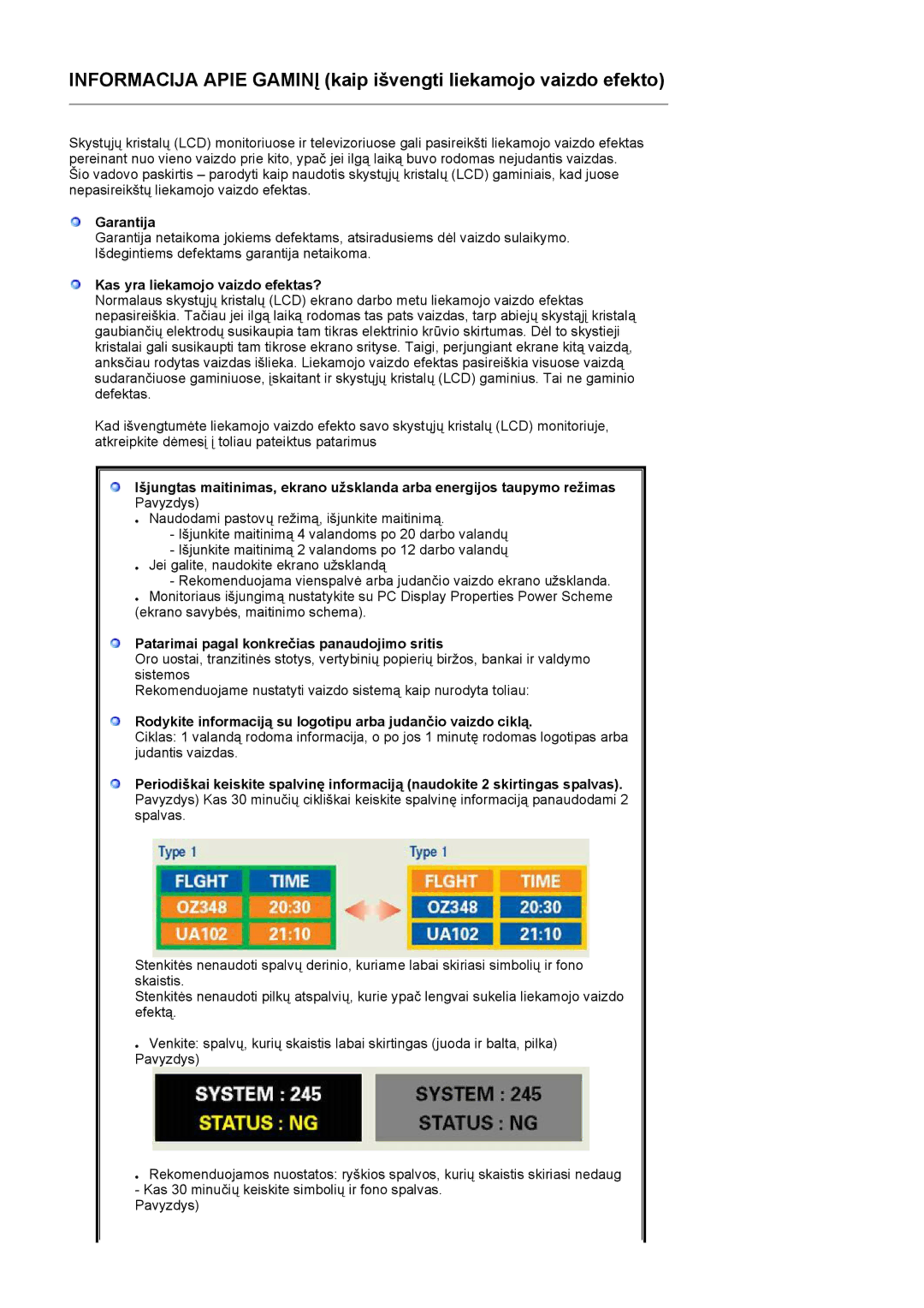 Samsung LS17PEASB/EDC, LS17PEASW/EDC, LS19PEBSBV/EDC, LS19PEBSBE/EDC, LS19PEBSWV/EDC manual Garantija 