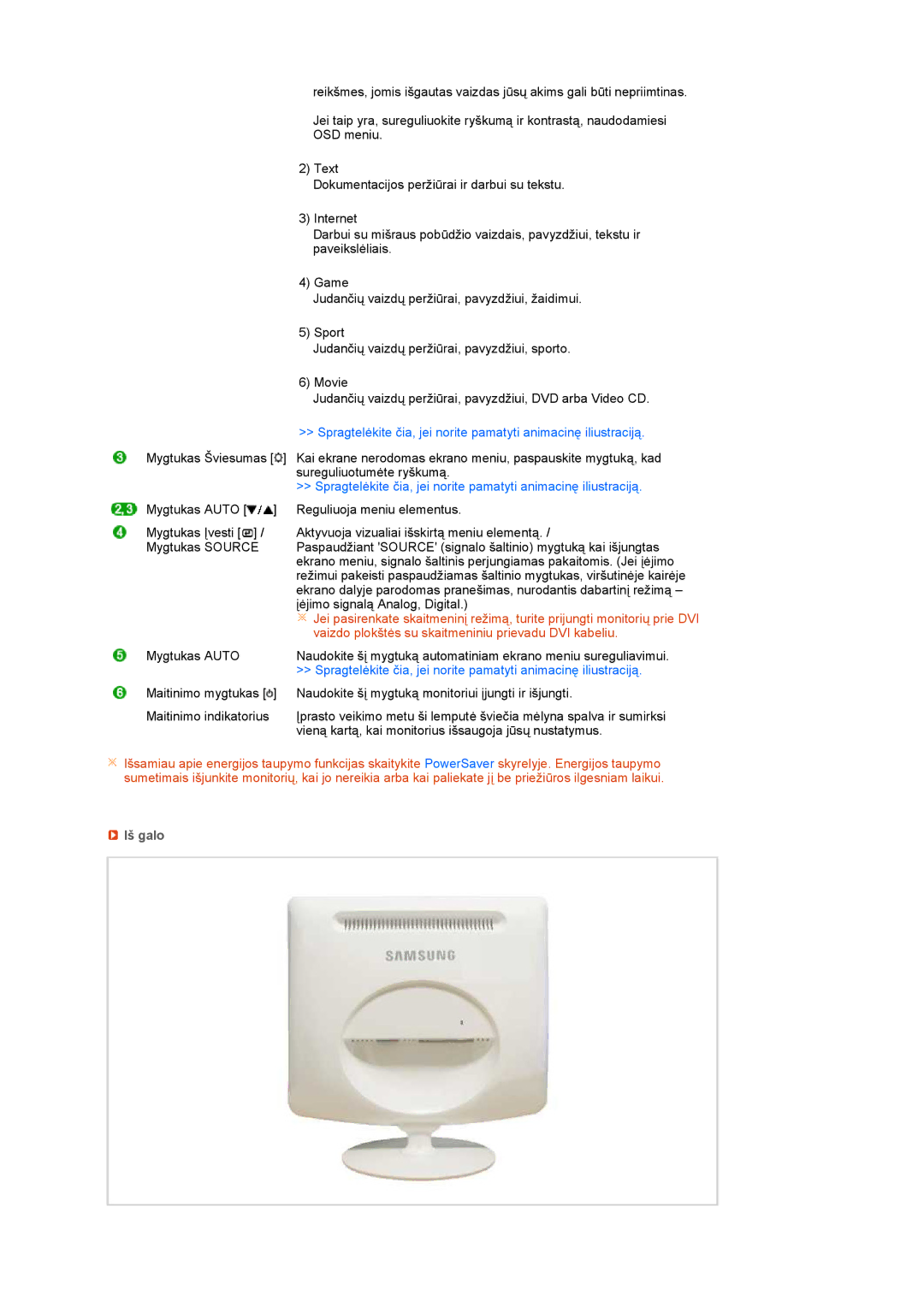 Samsung LS19PEBSWV/EDC, LS17PEASW/EDC, LS17PEASB/EDC, LS19PEBSBV/EDC Vaizdo plokštės su skaitmeniniu prievadu DVI kabeliu 