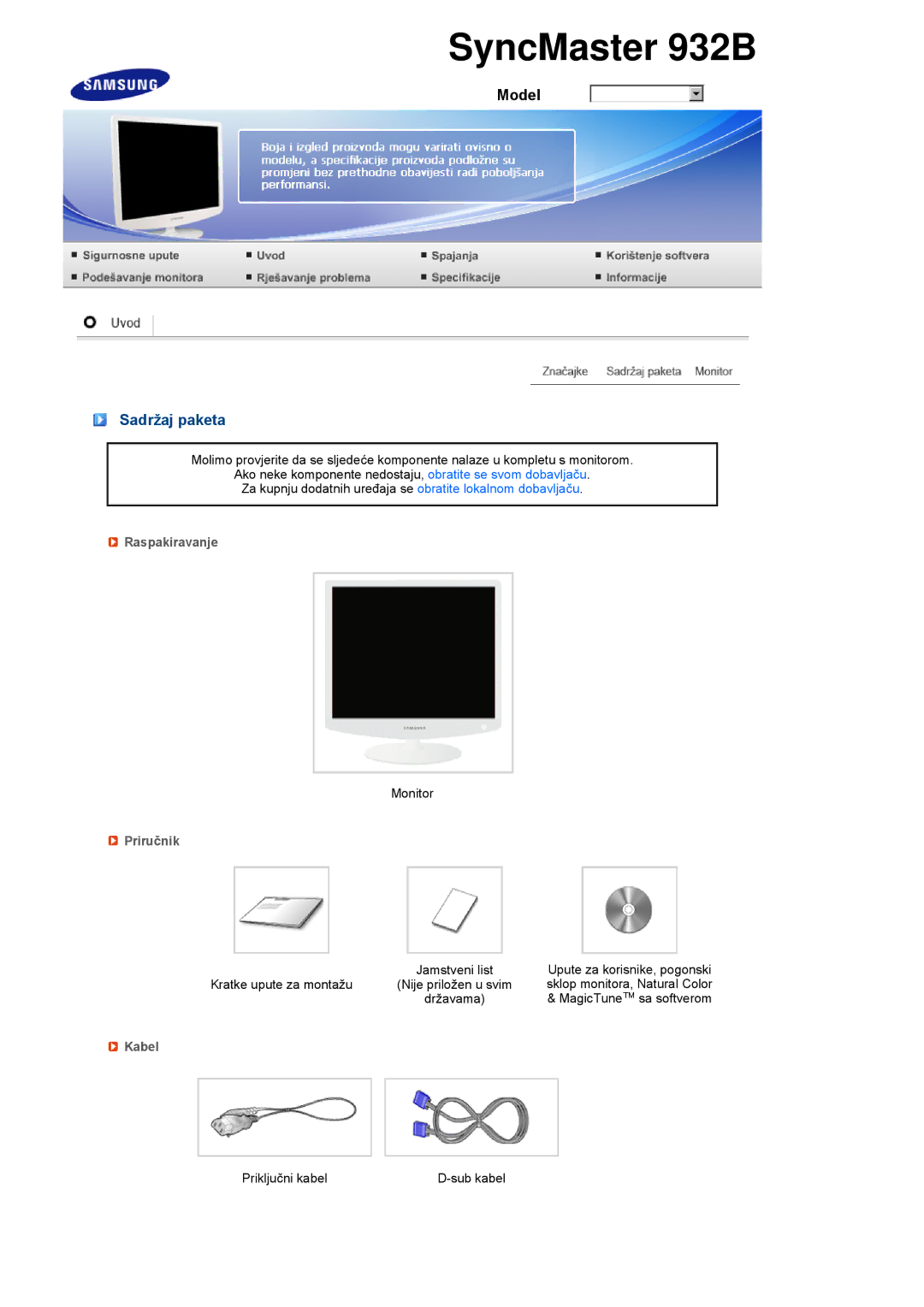 Samsung LS17PEASW/EDC, LS17PEASB/EDC, LS19PEBSBV/EDC, LS19PEBSBE/EDC, LS19PEBSWV/EDC manual SyncMaster 932B 