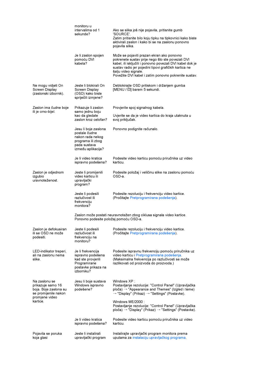 Samsung LS19PEBSWV/EDC, LS17PEASW/EDC, LS17PEASB/EDC manual Zatim pritisnite bilo koju tipku na tipkovnici kako biste 