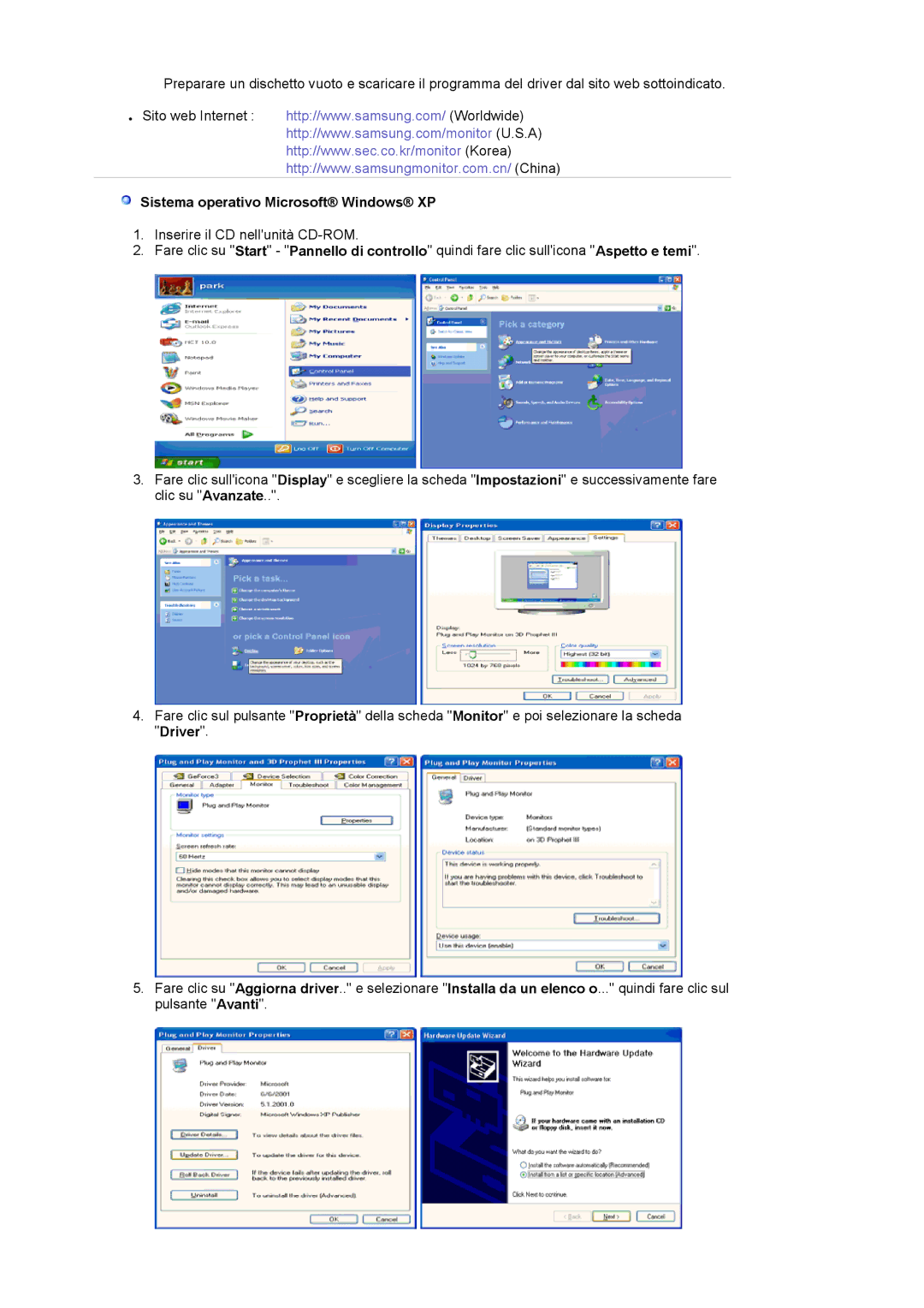 Samsung LS17PLMSSB/EDC, LS19PLMTSQ/EDC, LS17PLMTSQ/EDC, LS17PLMSKB/EDC manual Sistema operativo Microsoft Windows XP 