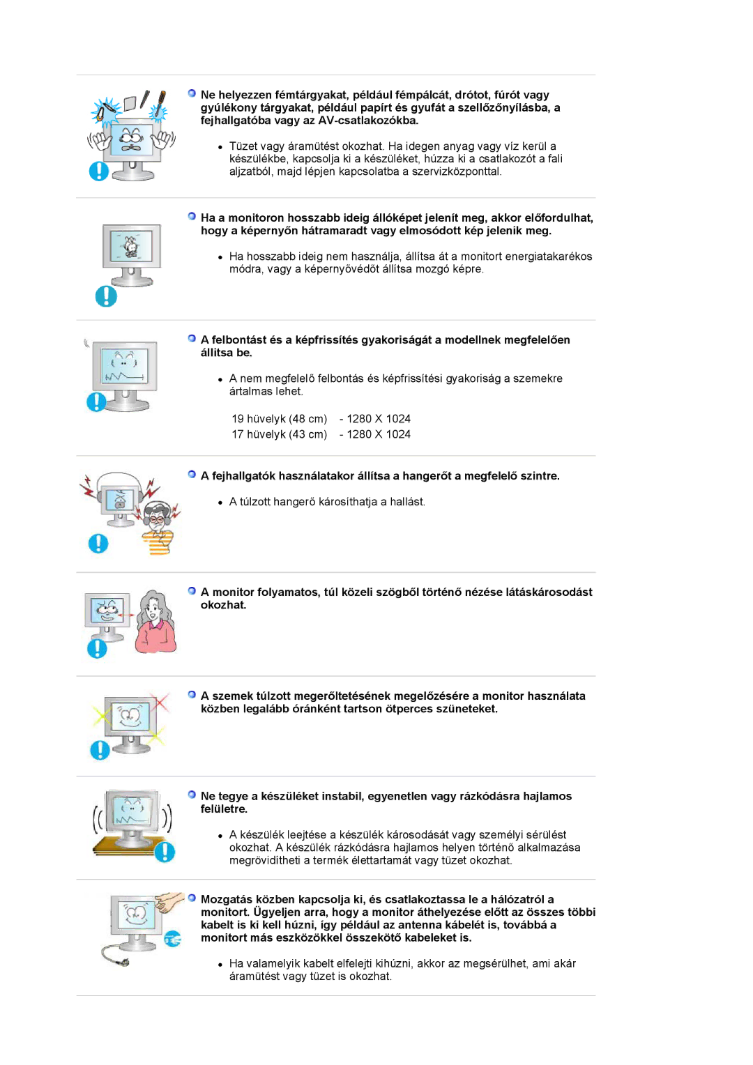 Samsung LS17PLMSSB/EDC, LS19PLMTSQ/EDC, LS17PLMTSQ/EDC, LS17PLMSKB/EDC manual 17 hüvelyk 43 cm 