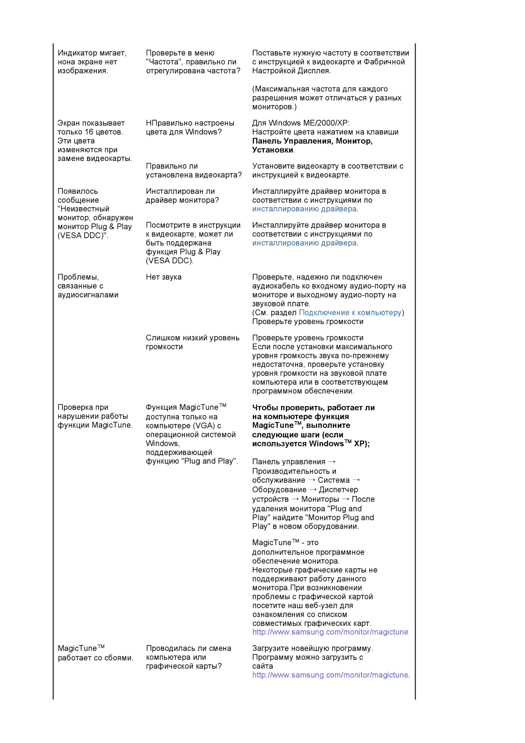 Samsung LS17PLMTSQ/EDC, LS17PLMSSB/EDC, LS19PLMTSQ/EDC manual Панель Управления, Монитор, Установки 