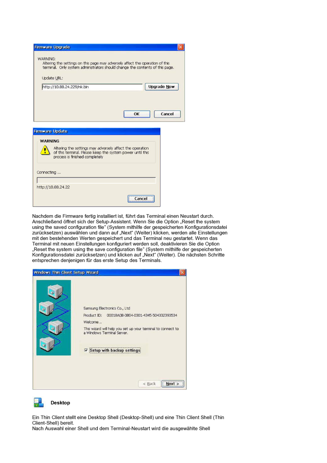 Samsung LS17SMTTS/EDC manual Desktop 