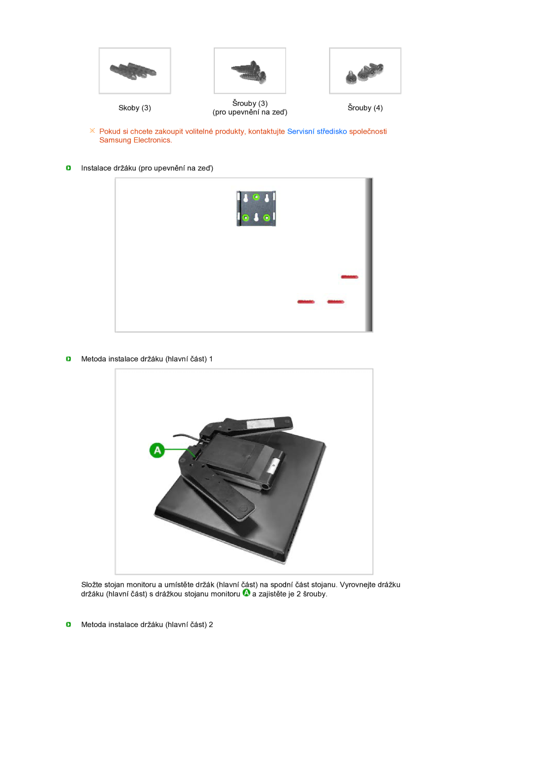 Samsung LS17TBTQS/EDC manual Skoby 