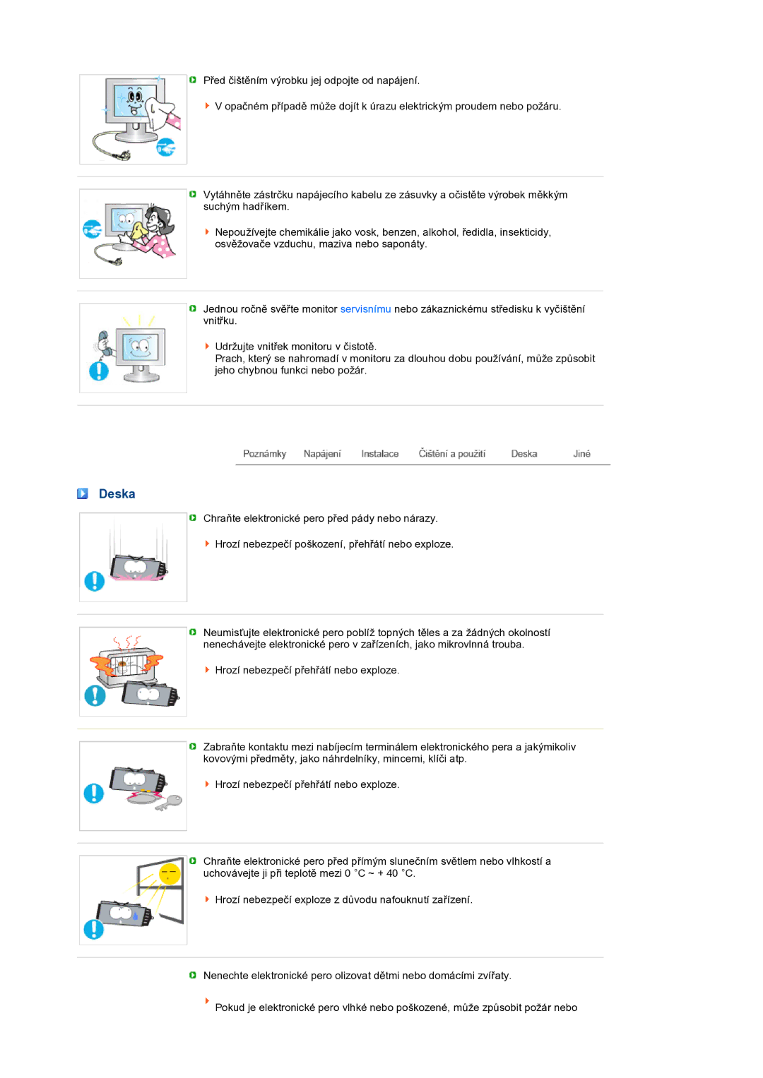 Samsung LS17TBTQS/EDC manual Deska 