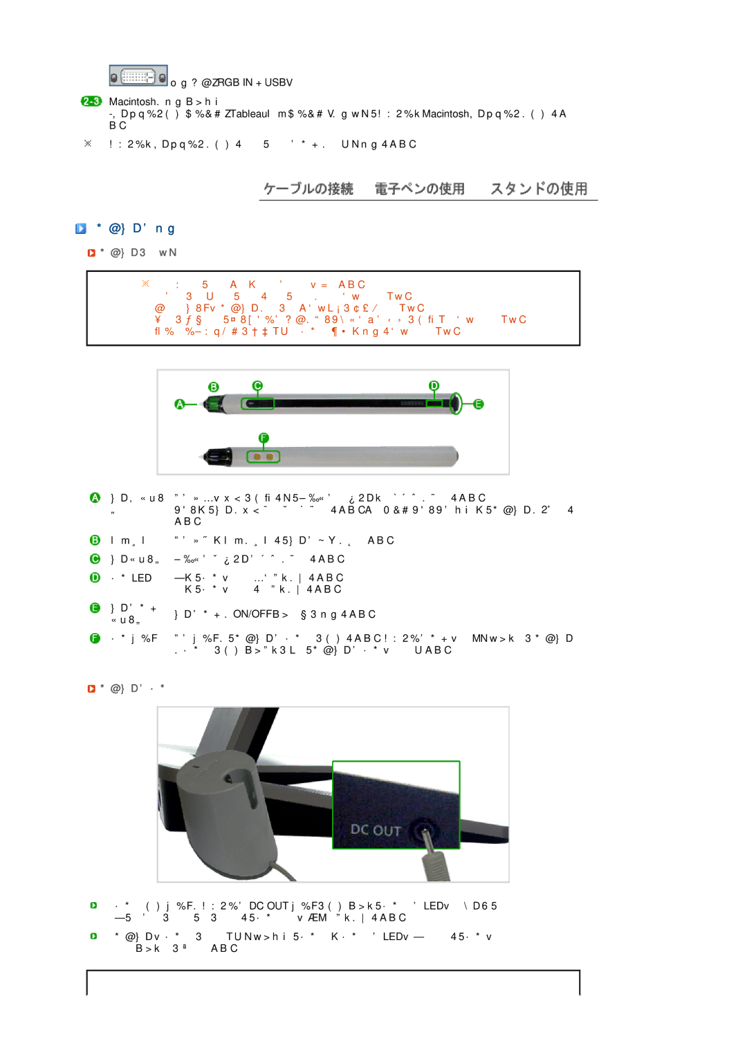 Samsung LS17TBTQS/XSJ manual 電子ペンの使用, 電子ペンについて, 電子ペンの充電器 